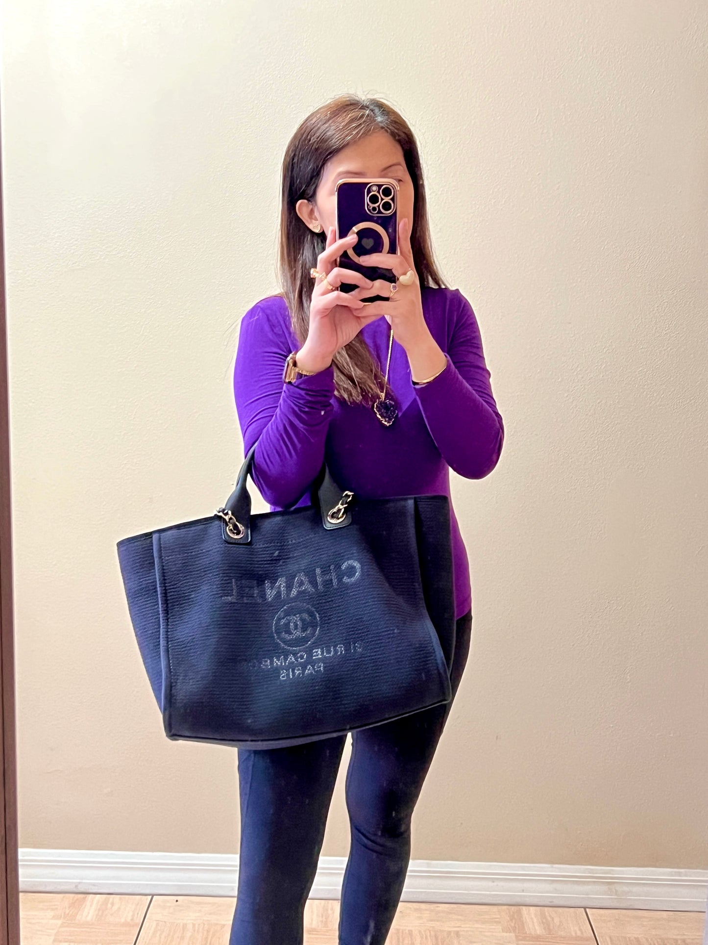 DEAUVILLE TOTE MEDIUM BLACK