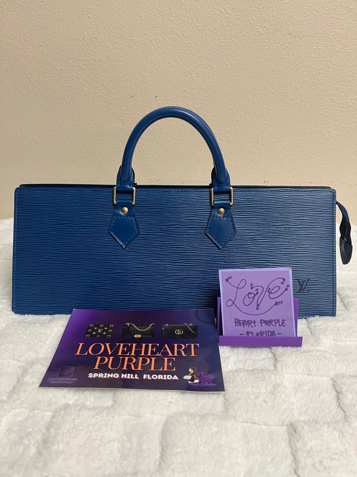 SAC TRIANGLE EPI BLUE