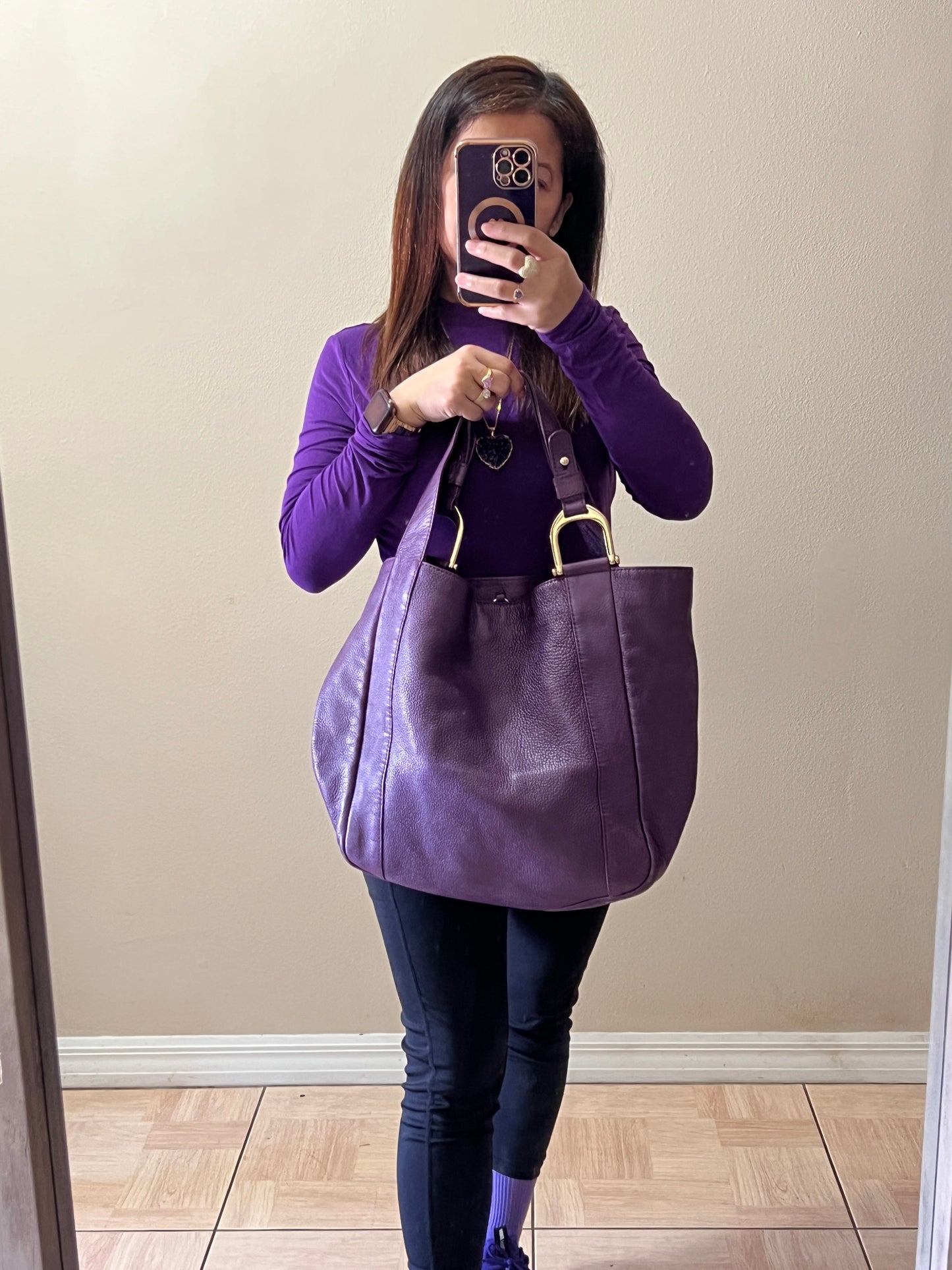 PURPLE TOTE BAG