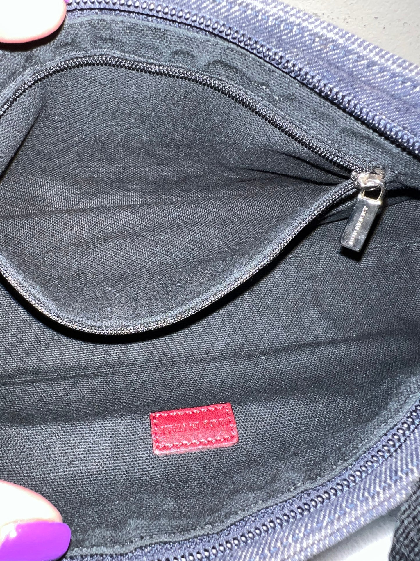 BURBERRY DENIM SHOULDER BAG