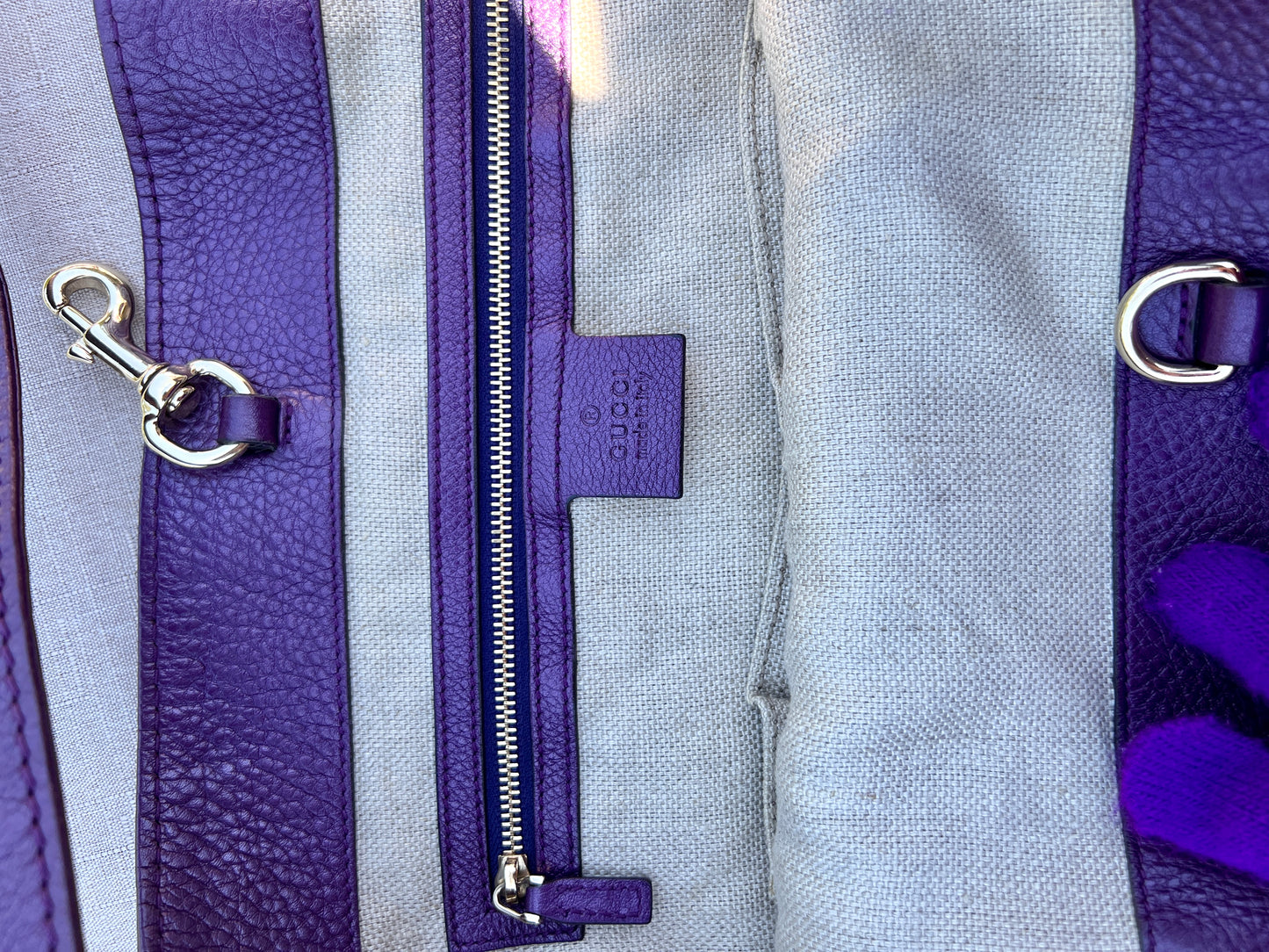 PURPLE TOTE BAG