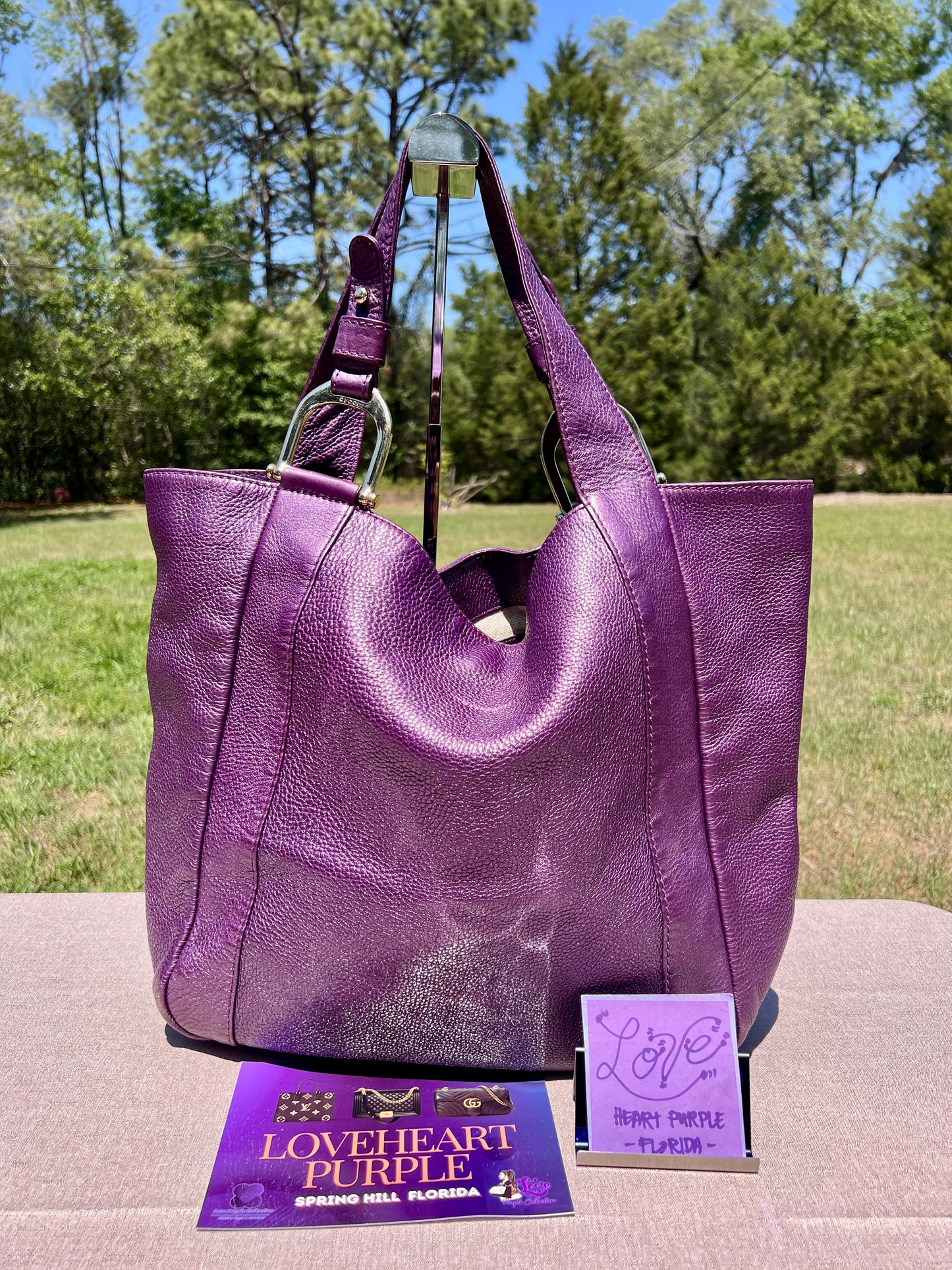 PURPLE TOTE BAG