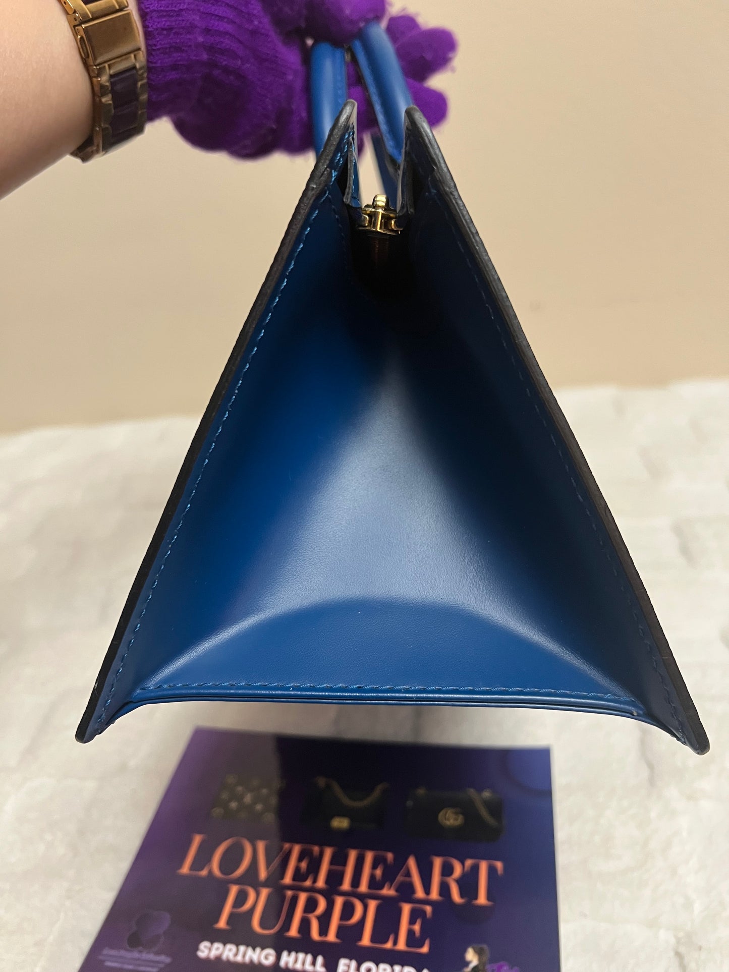 SAC TRIANGLE EPI BLUE
