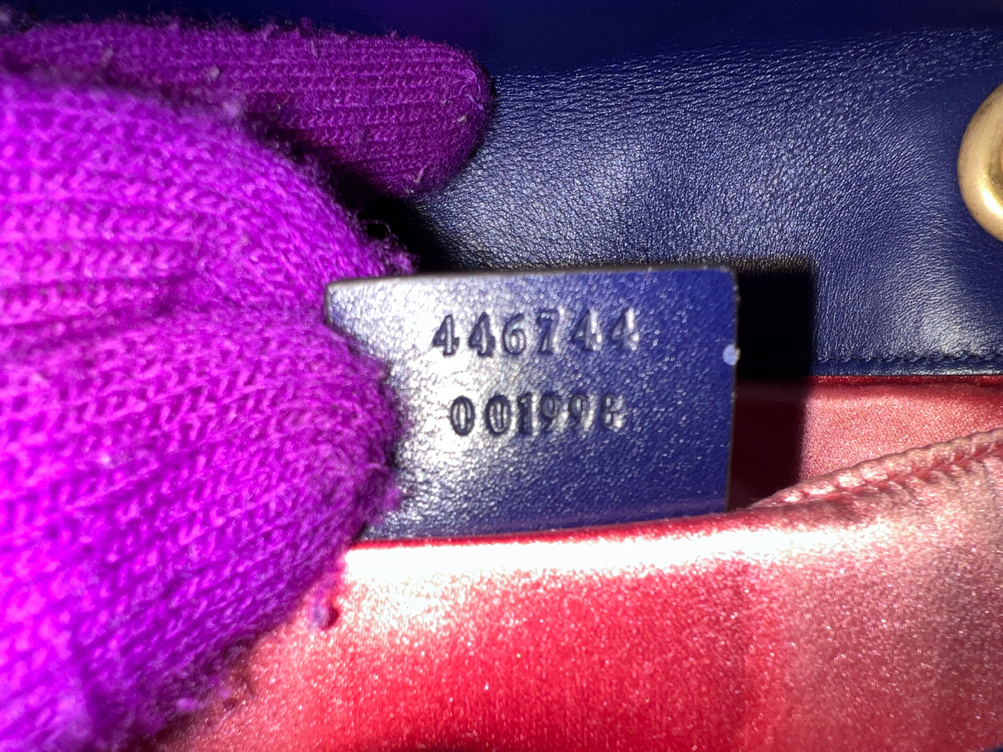 MARMONT VELVET BLUE SMALL