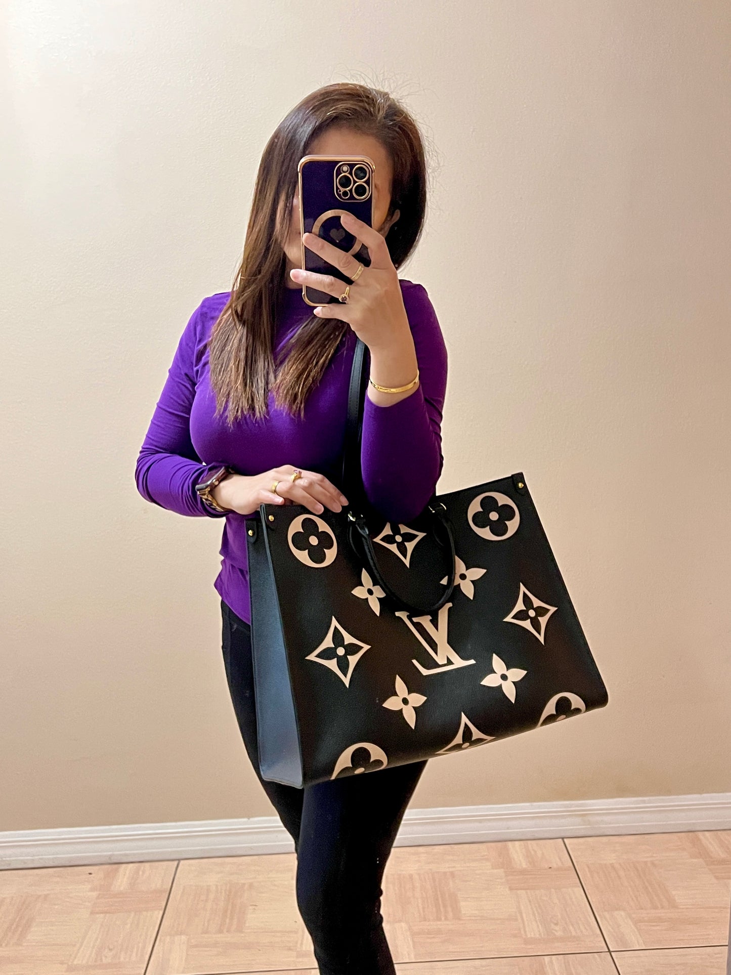 ON THE GO GM BICOLOR BLACK/BEIGE