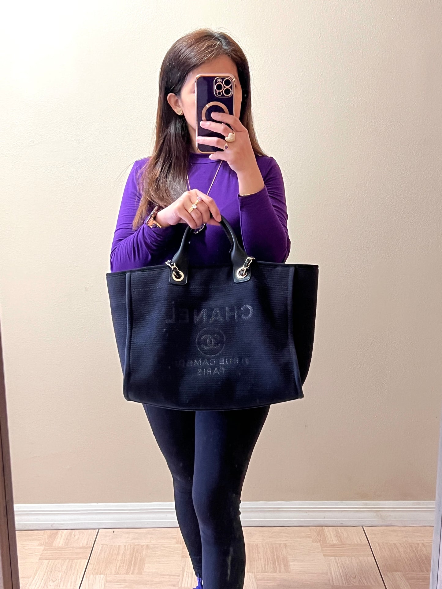 DEAUVILLE TOTE MEDIUM BLACK