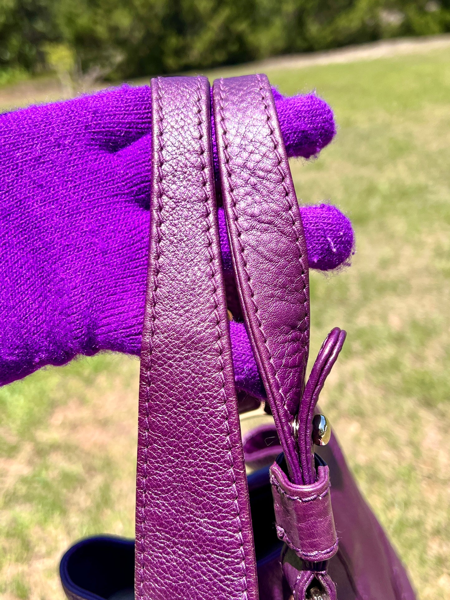 PURPLE TOTE BAG