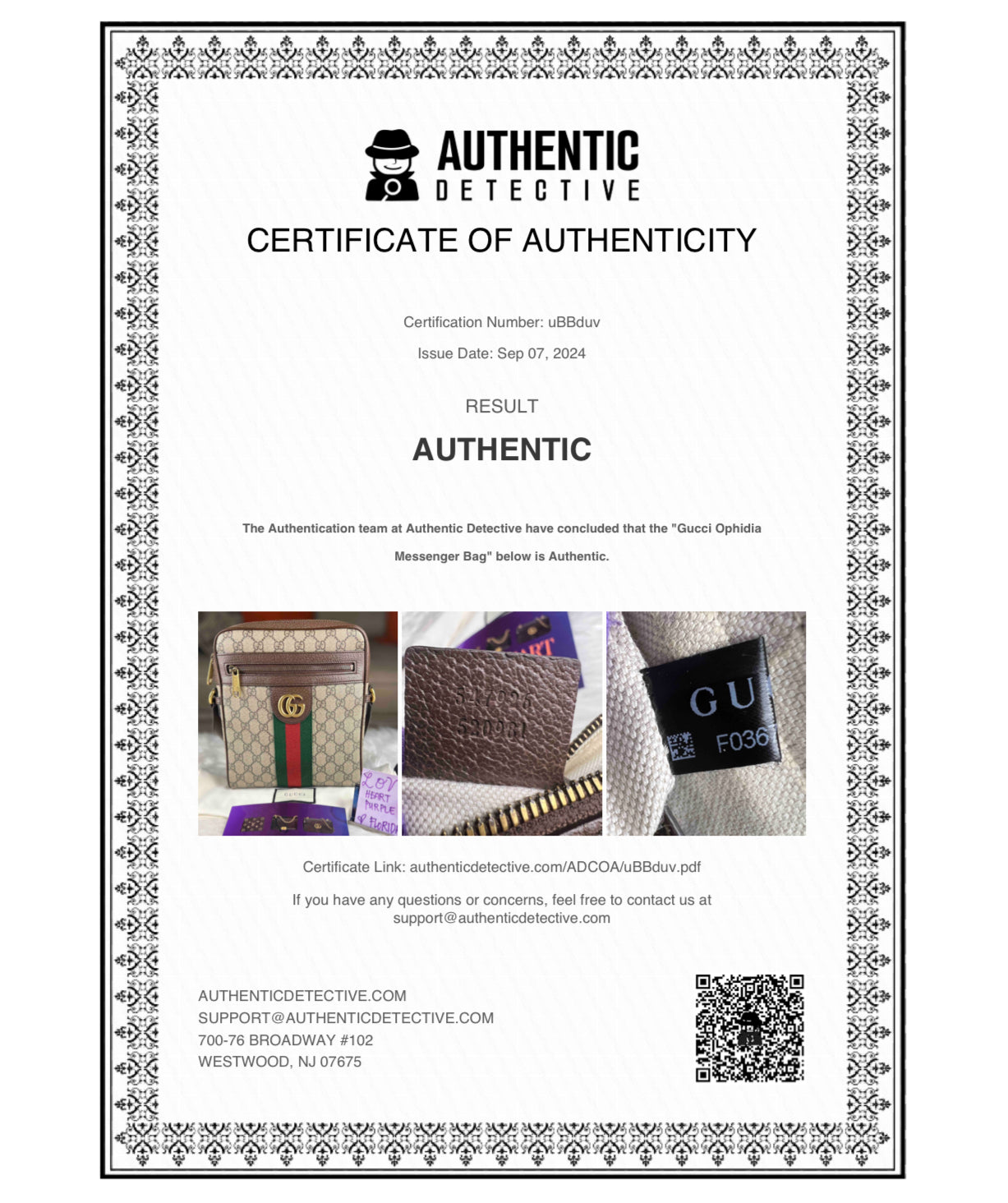 OPHIDIA MESSENGER BAG