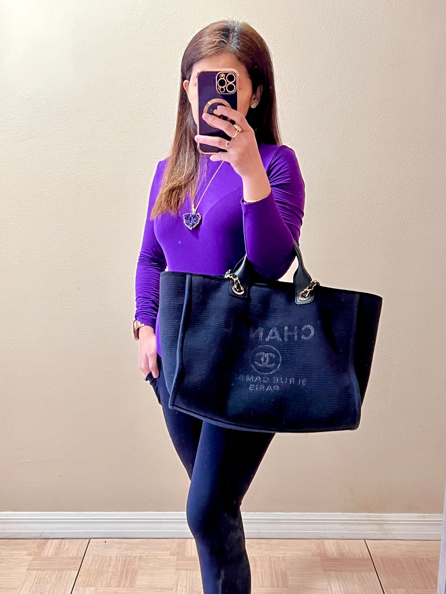 DEAUVILLE TOTE MEDIUM BLACK