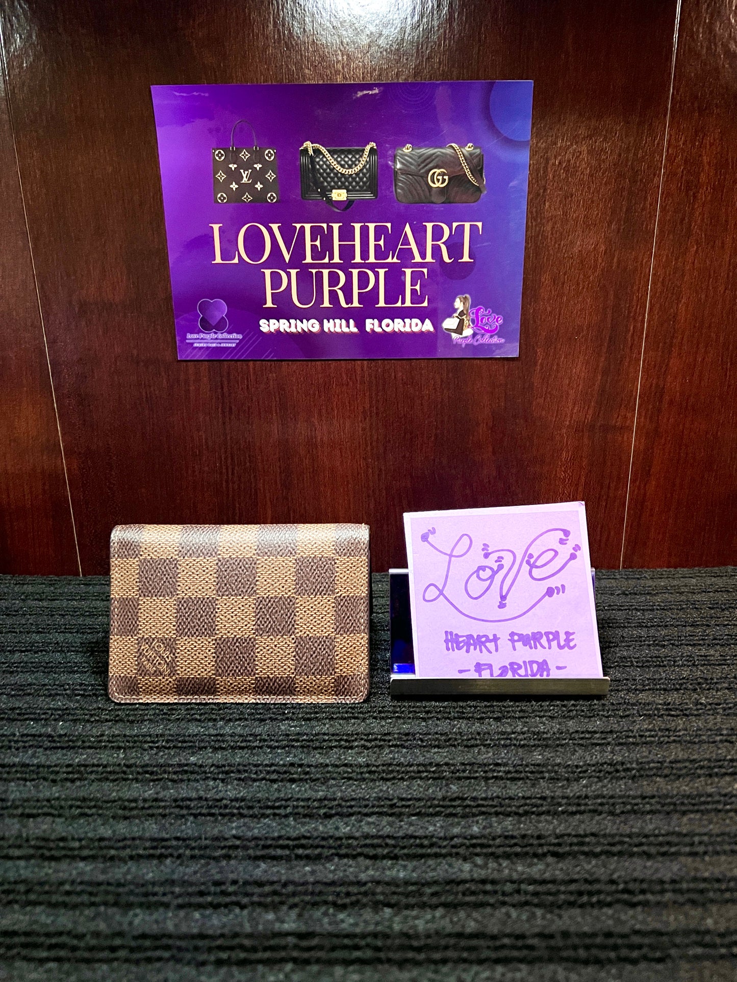 COMPACT CARD HOLDER DAMIER