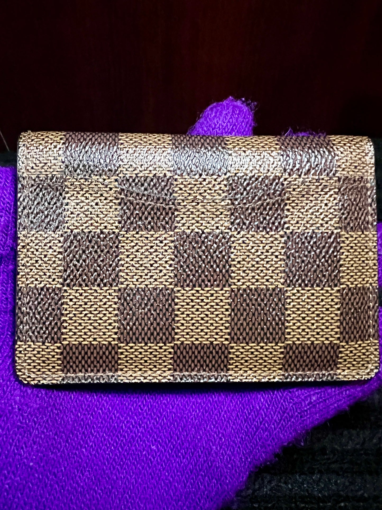 COMPACT CARD HOLDER DAMIER