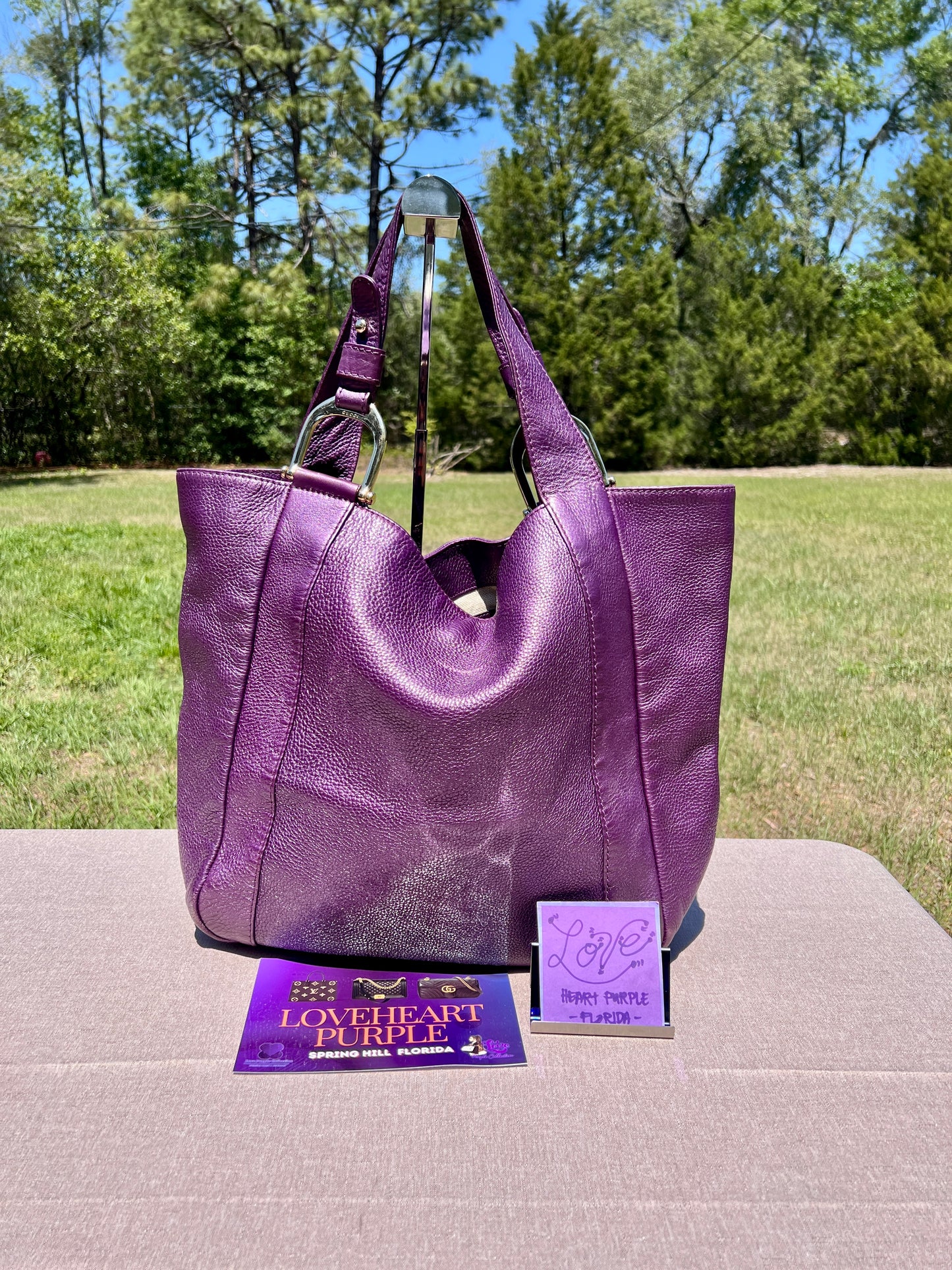 PURPLE TOTE BAG