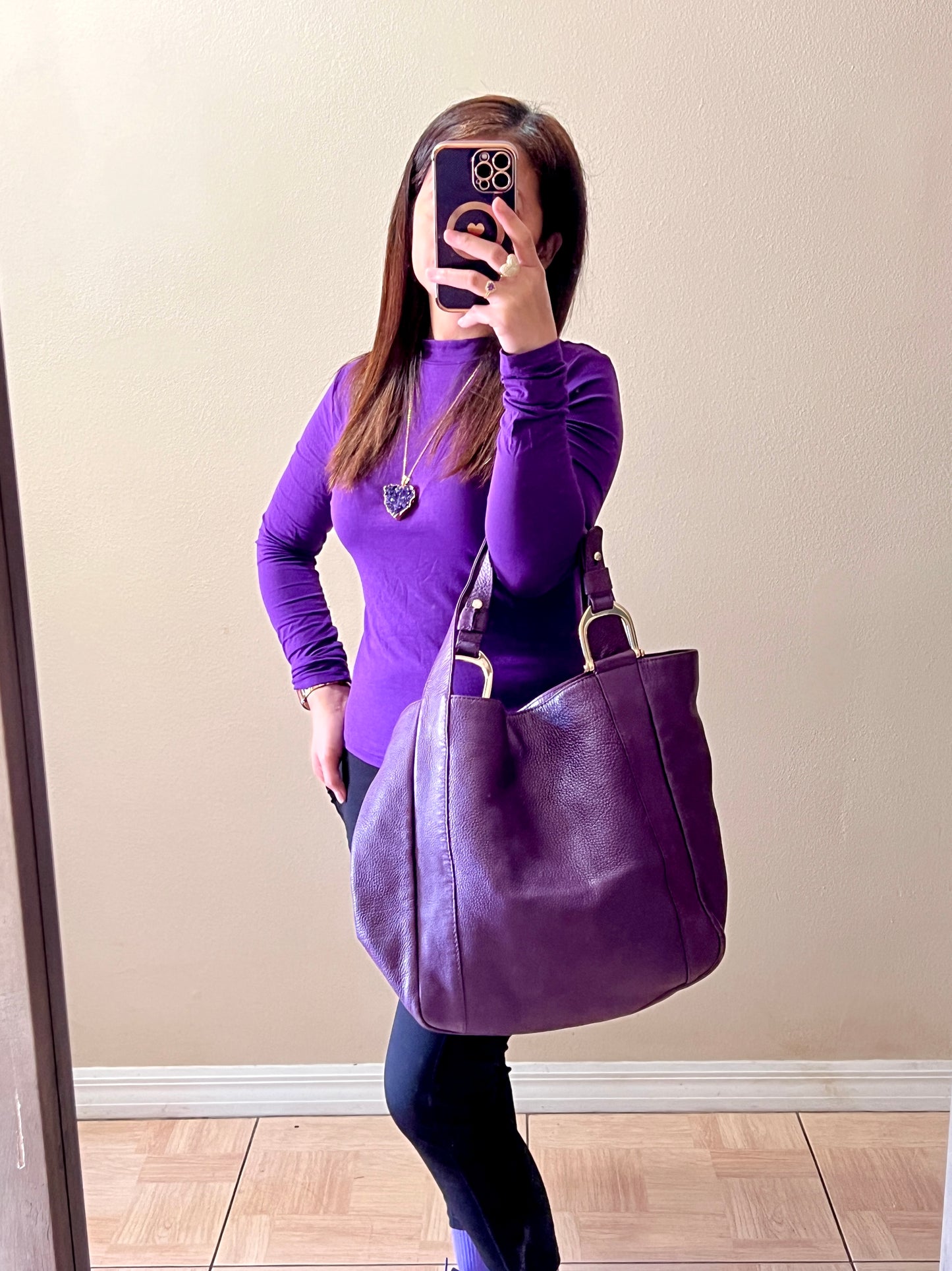 PURPLE TOTE BAG