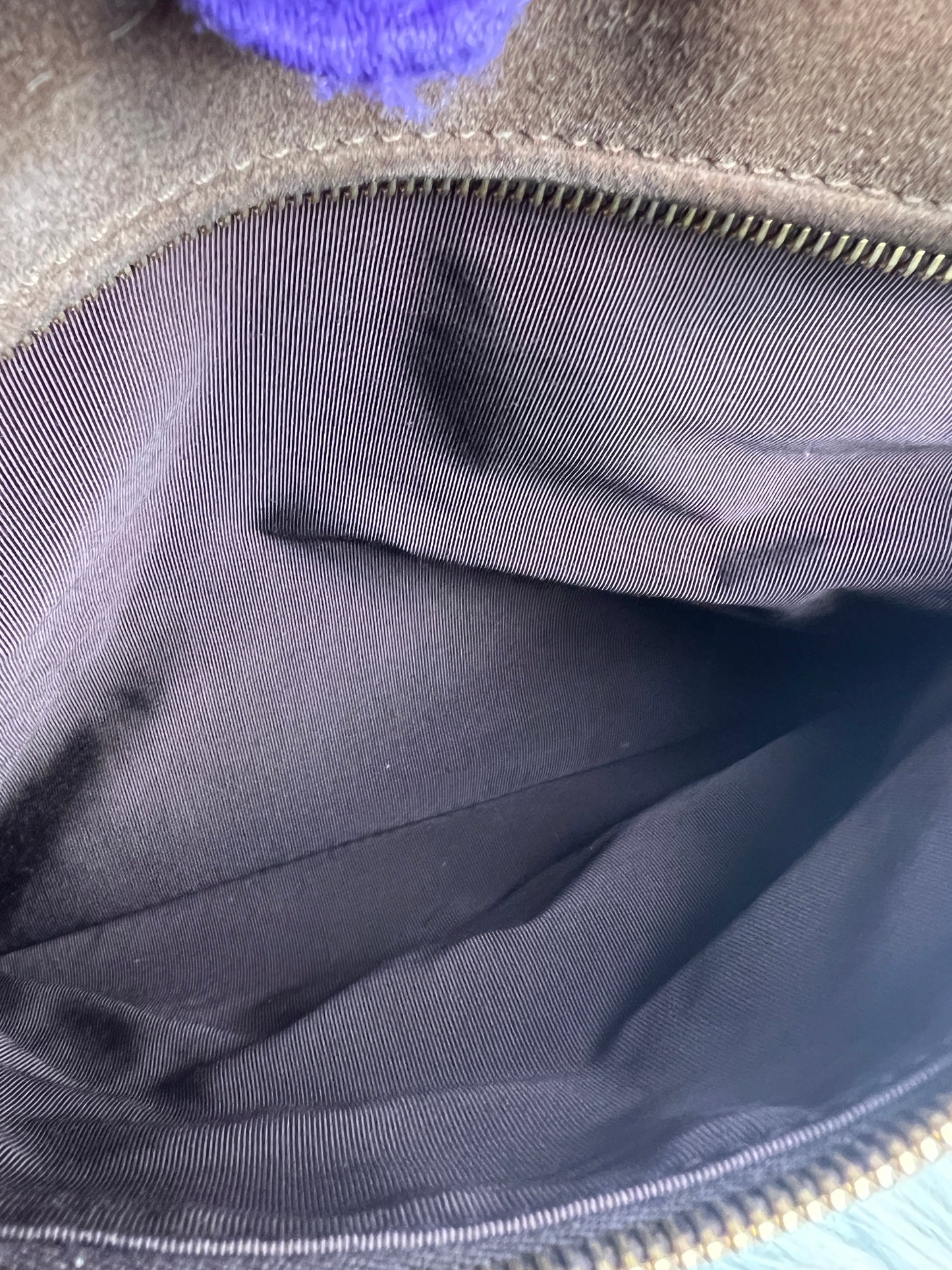 COCO MARK SUEDE TOTE BAG