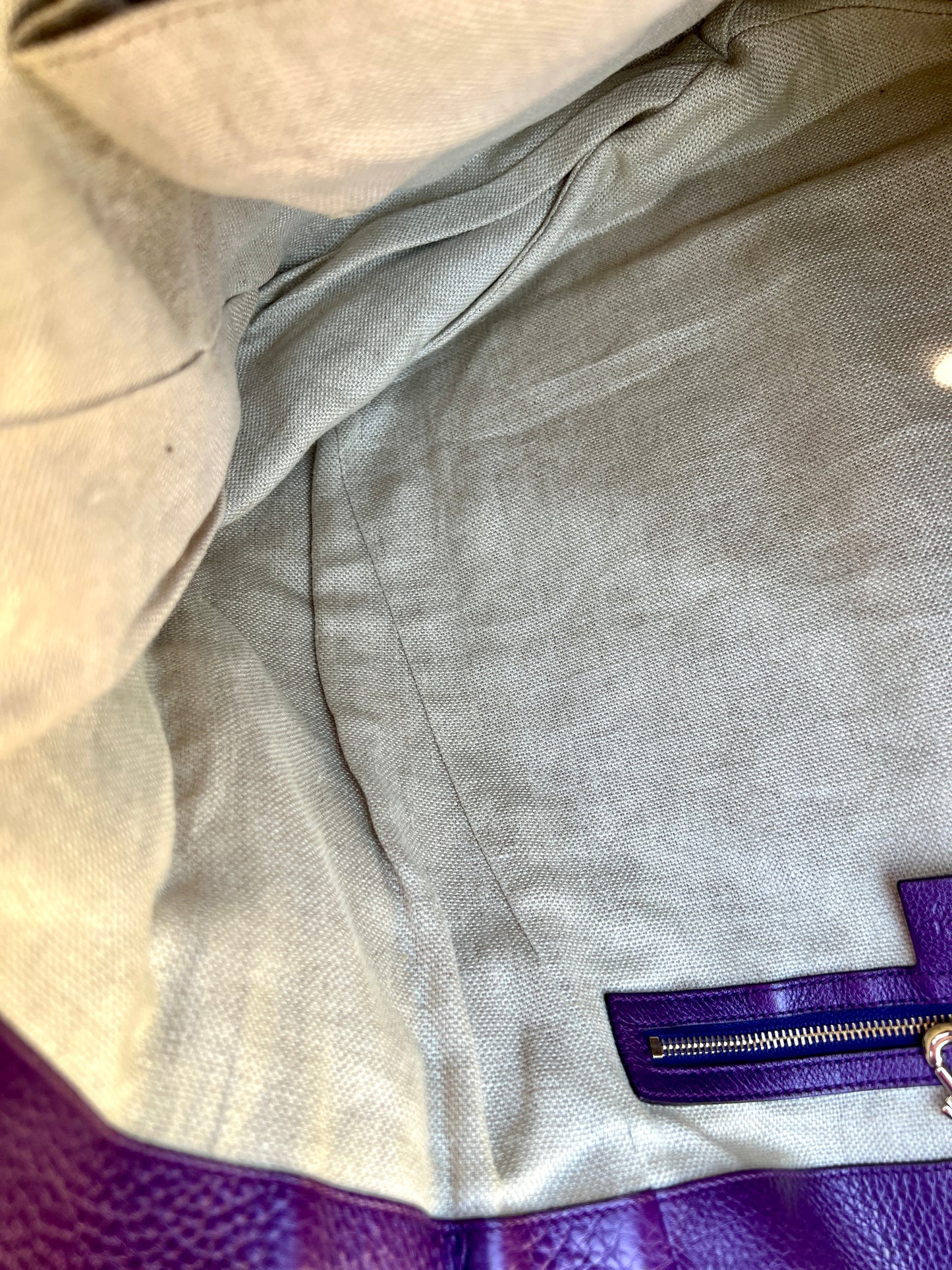 PURPLE TOTE BAG