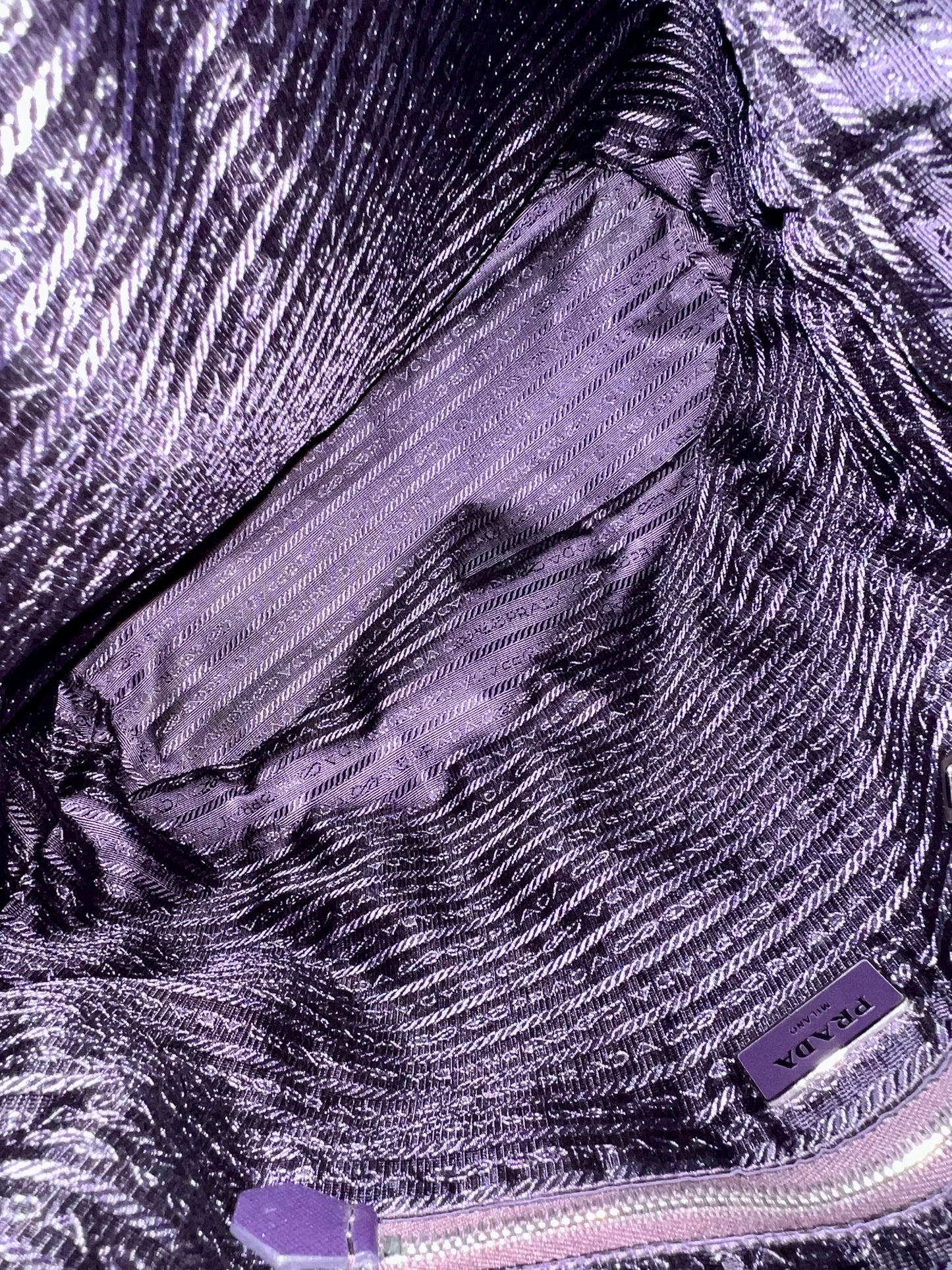 P_R_A_D_A TOTE PURPLE