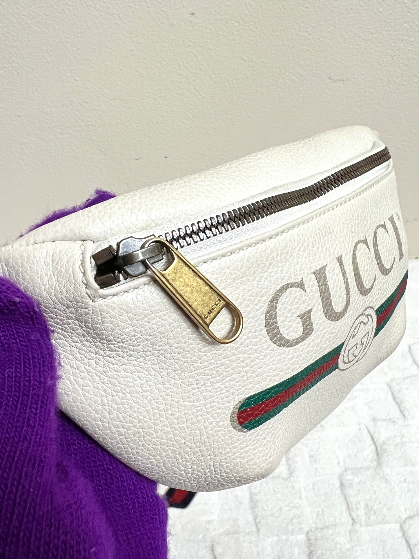 G_G BELT BAG WHITE