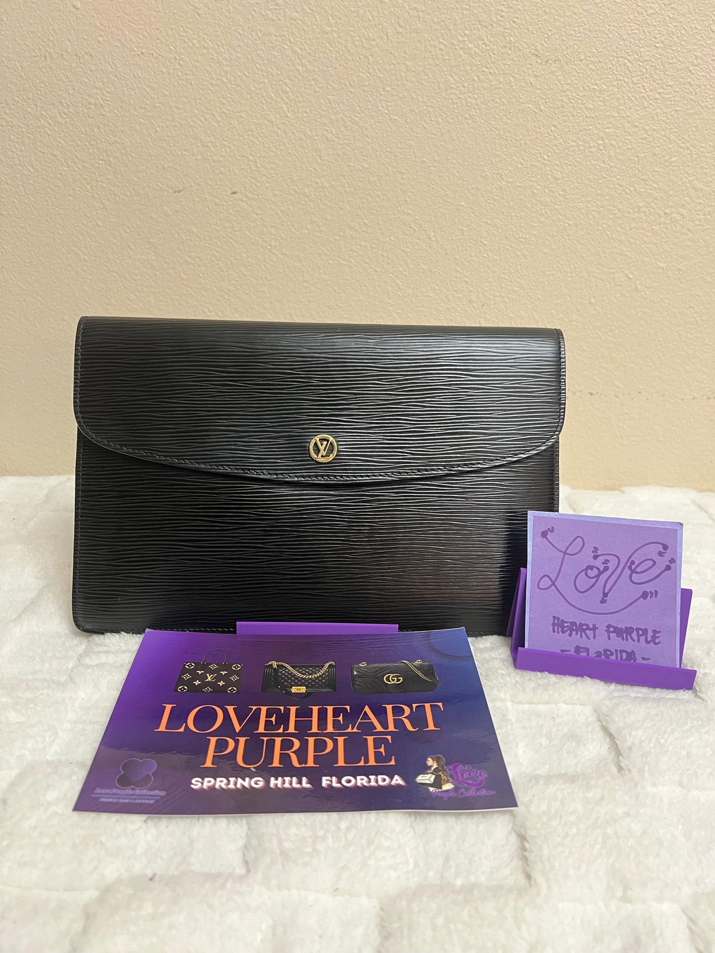 MONTAIGENE EPI CLUTCH BLACK