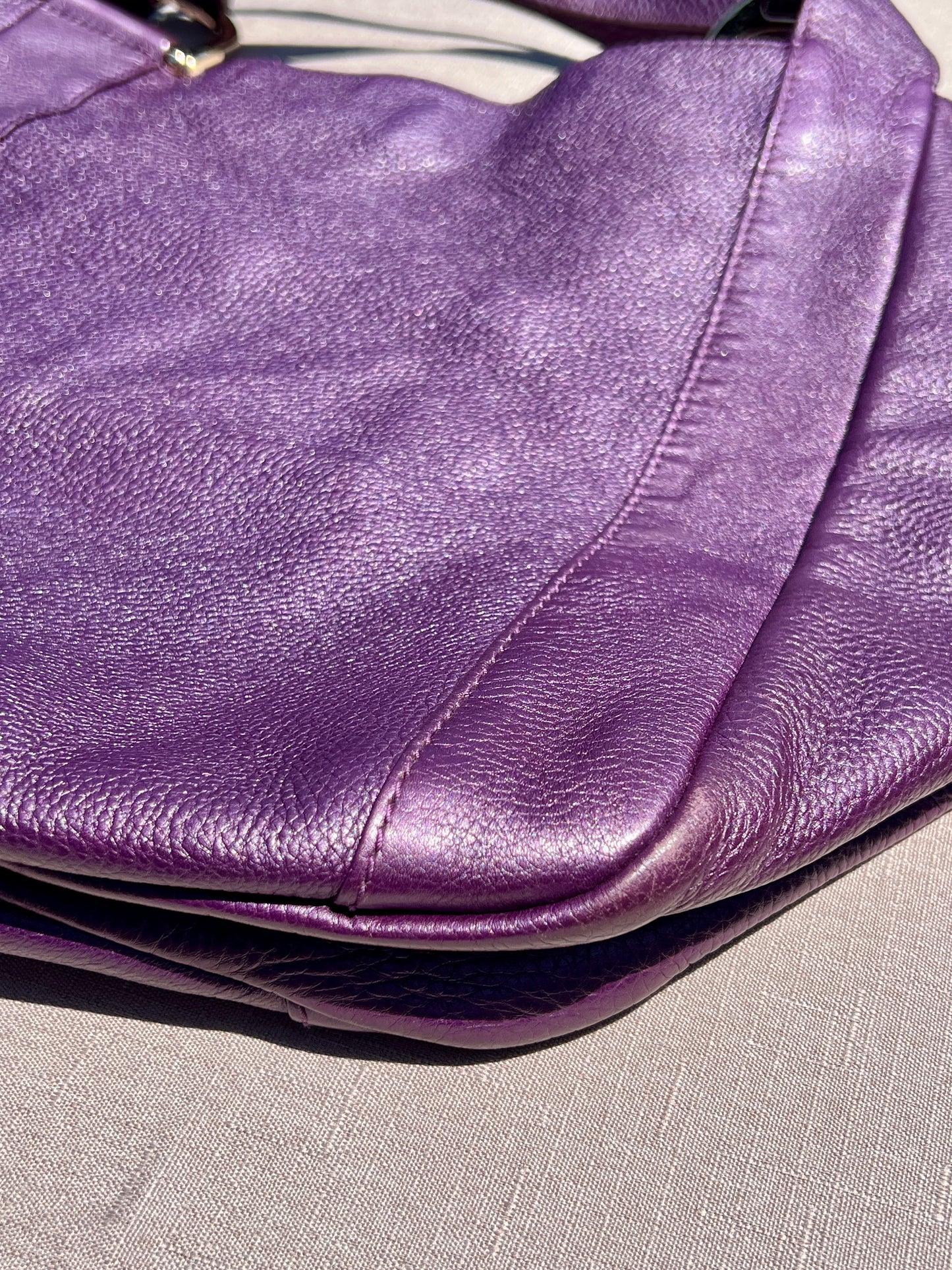 PURPLE TOTE BAG