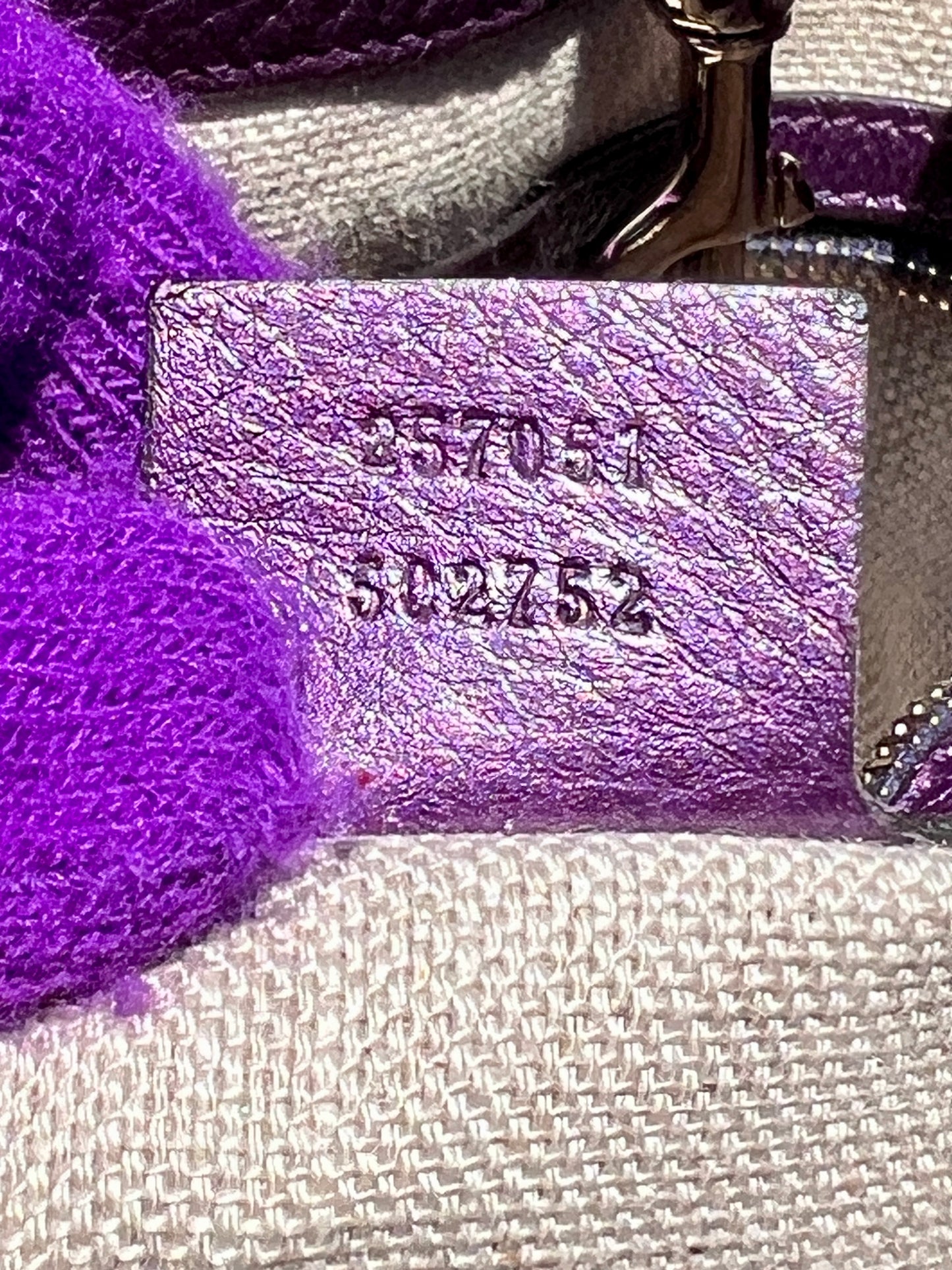 PURPLE TOTE BAG