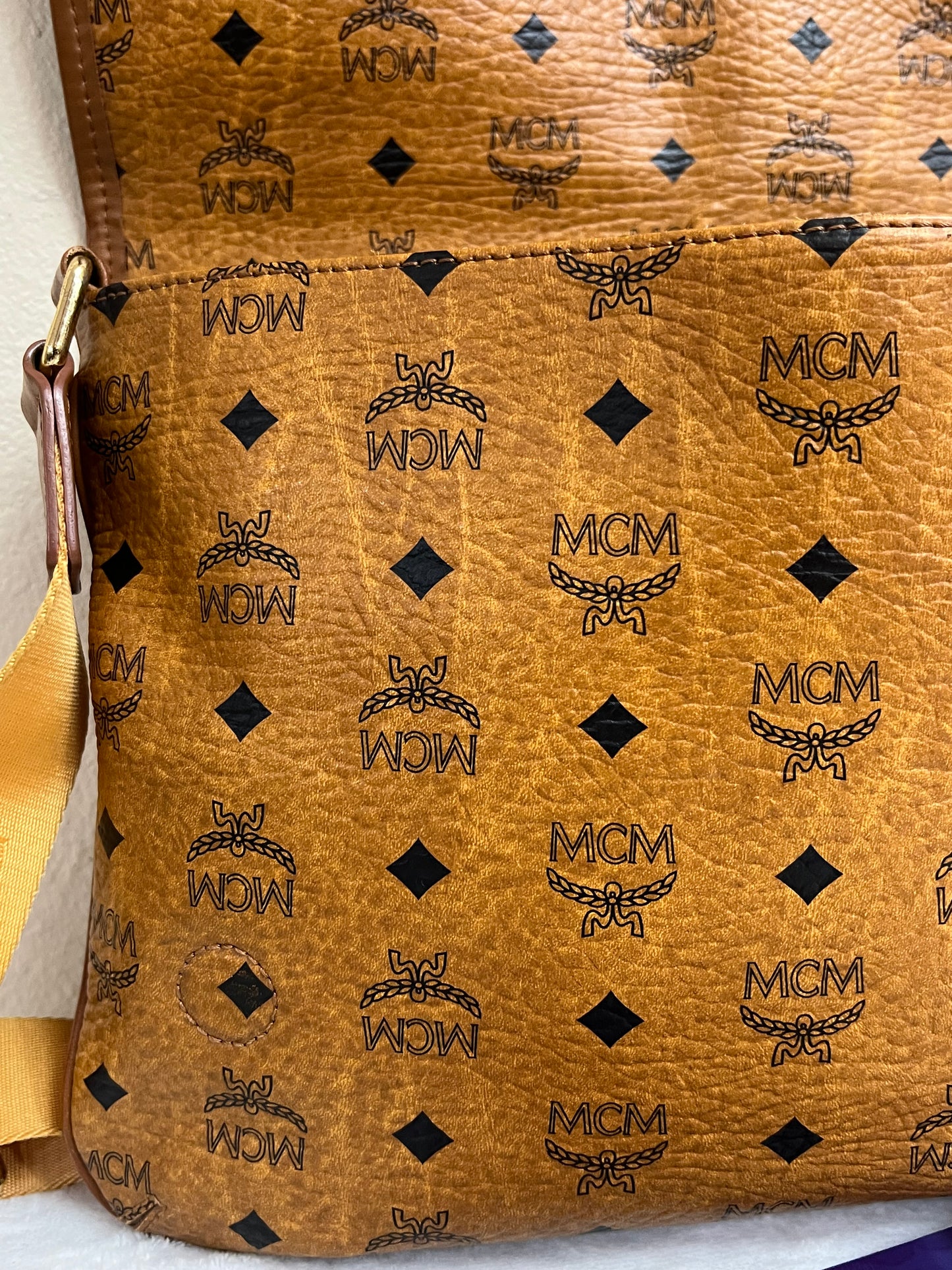 MCM COGNAC CROSSBODY