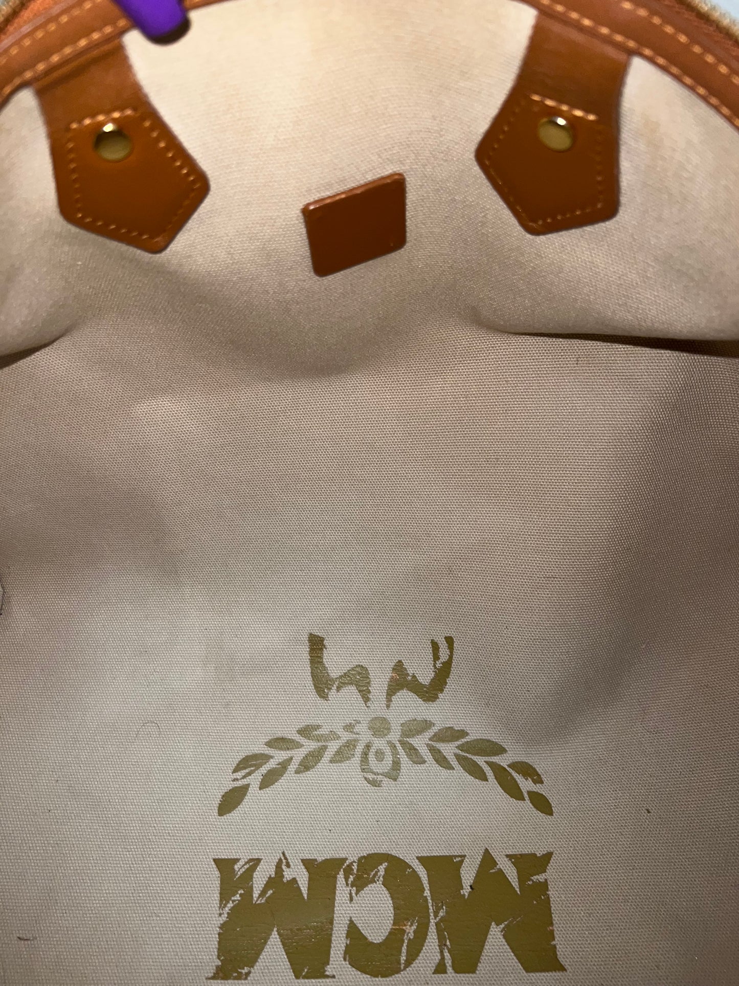 MCM DUFFLE 40 COGNAC