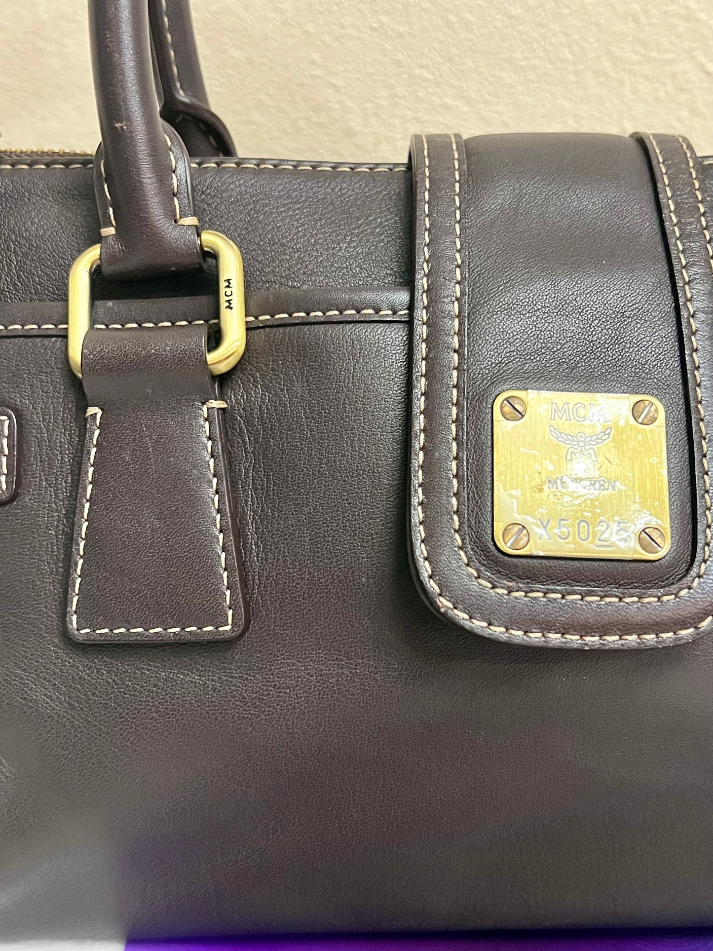 MCM CHOCO BROWN TOTE