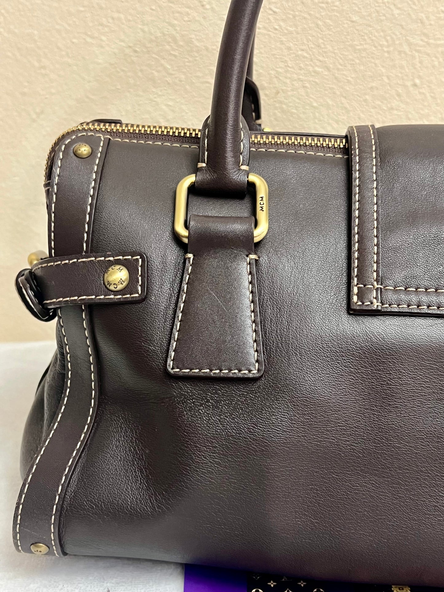 MCM CHOCO BROWN TOTE