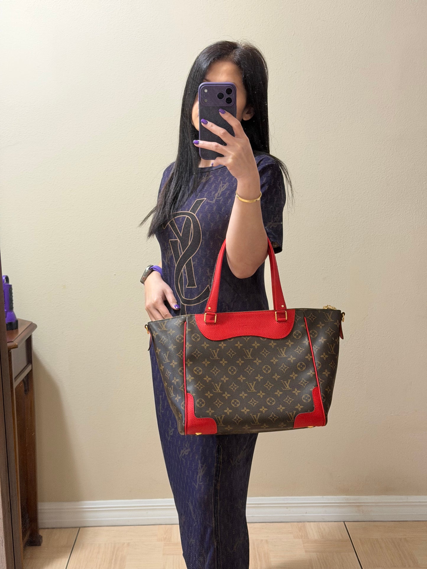 ESTRELA NM MONOGRAM RED