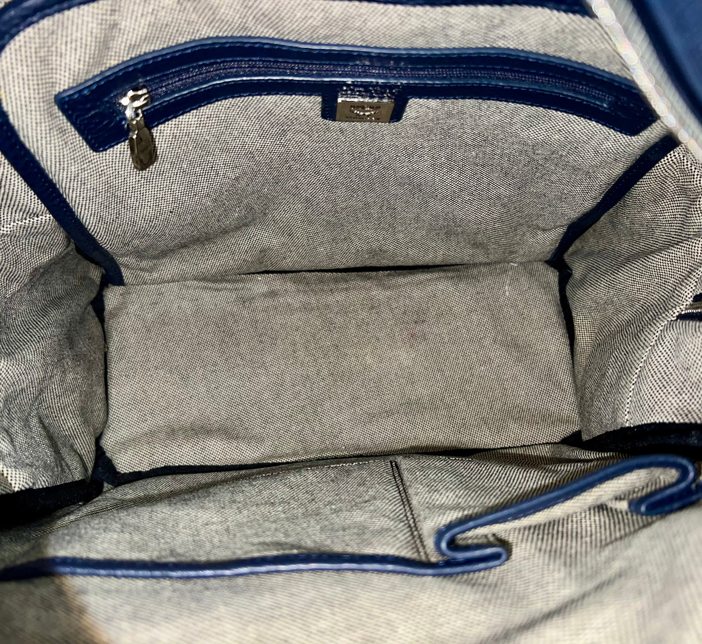 MCM BAGPACK SNAKESKIN LIMITED EDITION BLUE