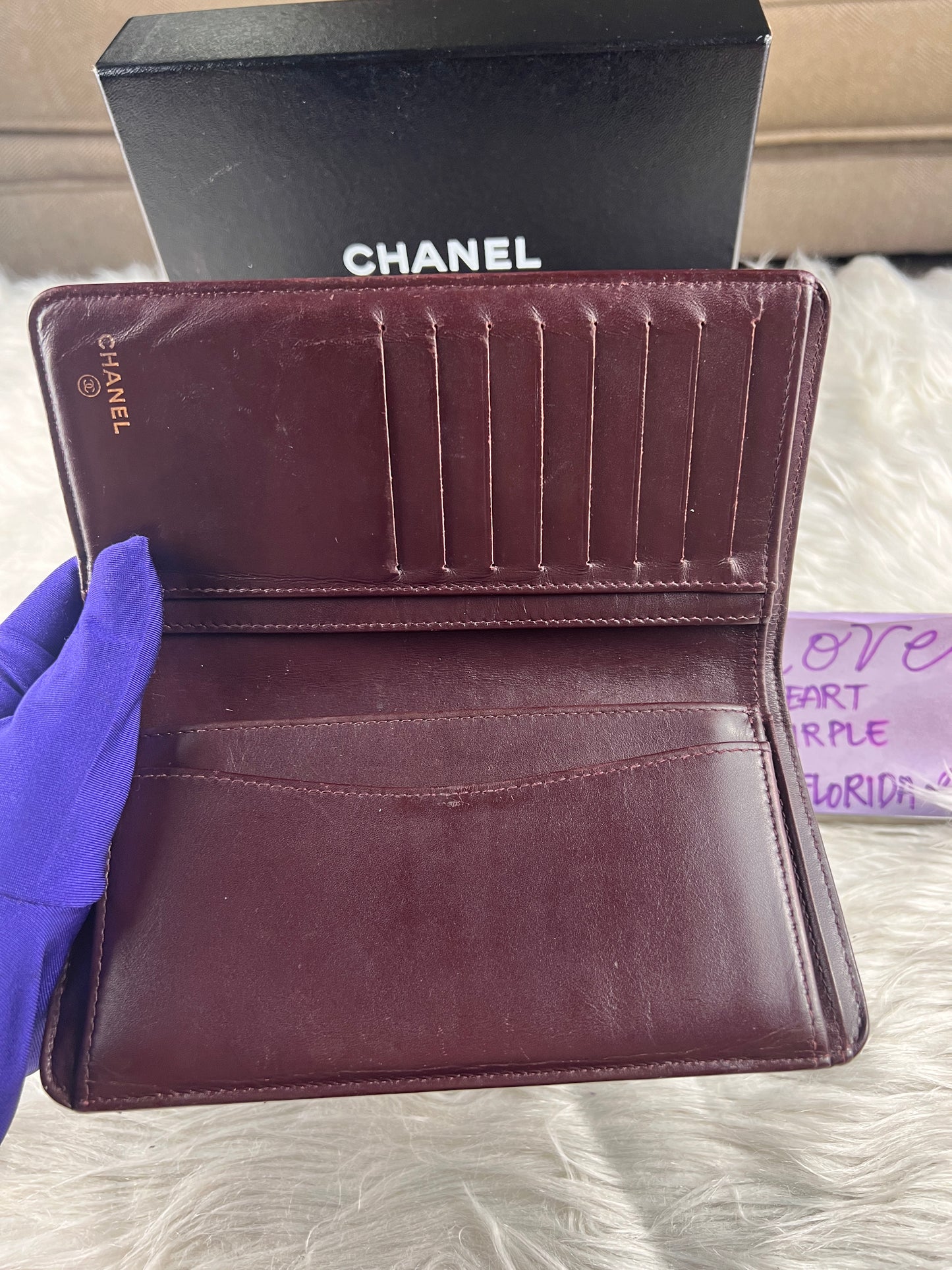 LONG WALLET BIFOLD CAVIAR GHW