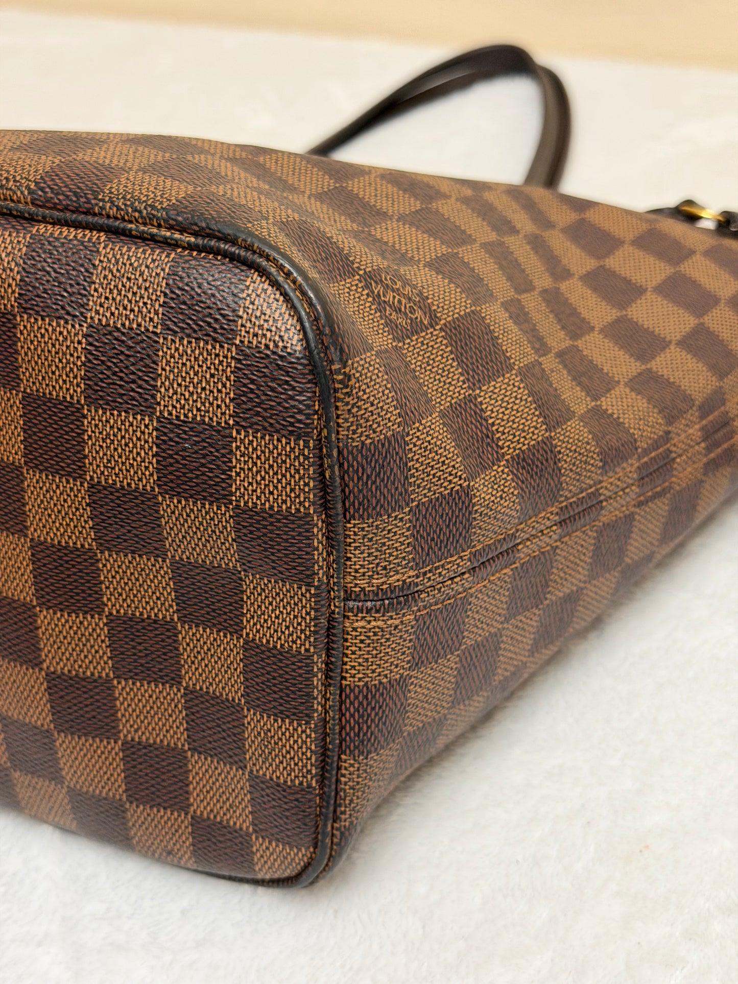 NEVERFULL MM W/ POUCH DAMIER EBENE