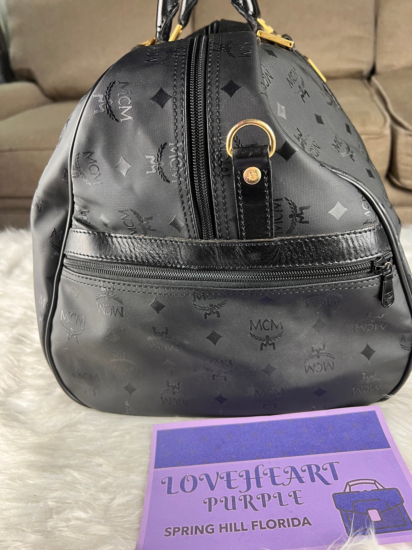 MCM TRAVEL BAG BLACK 60