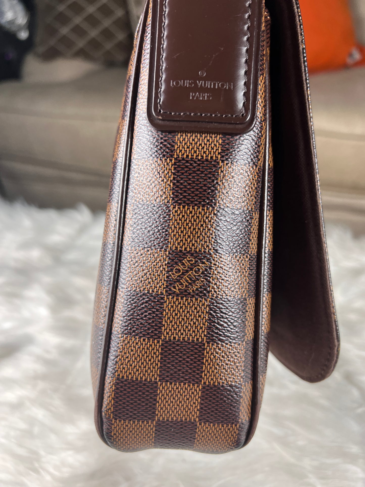 DISTRICT PM MESSENGER BAG DAMIER EBENE