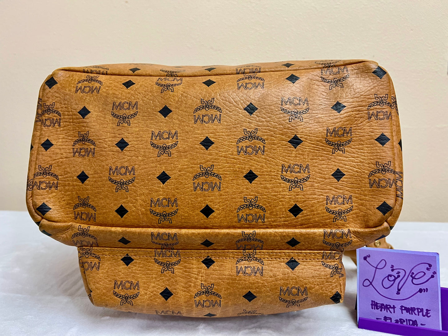 MCM BAGPACK COGNAC LIMITED EDITION