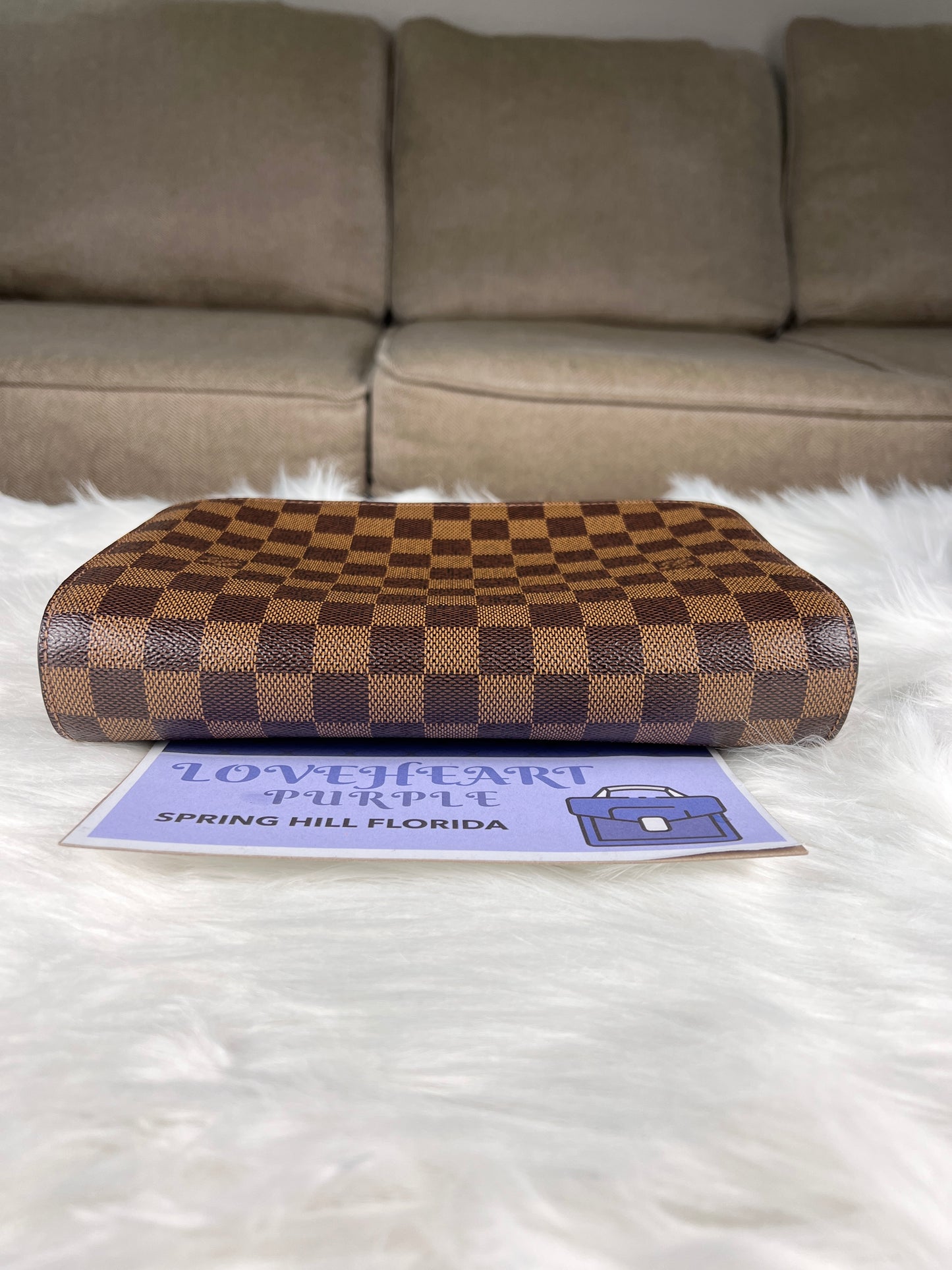 LOUIS DAMIER EBENE CLUTCH