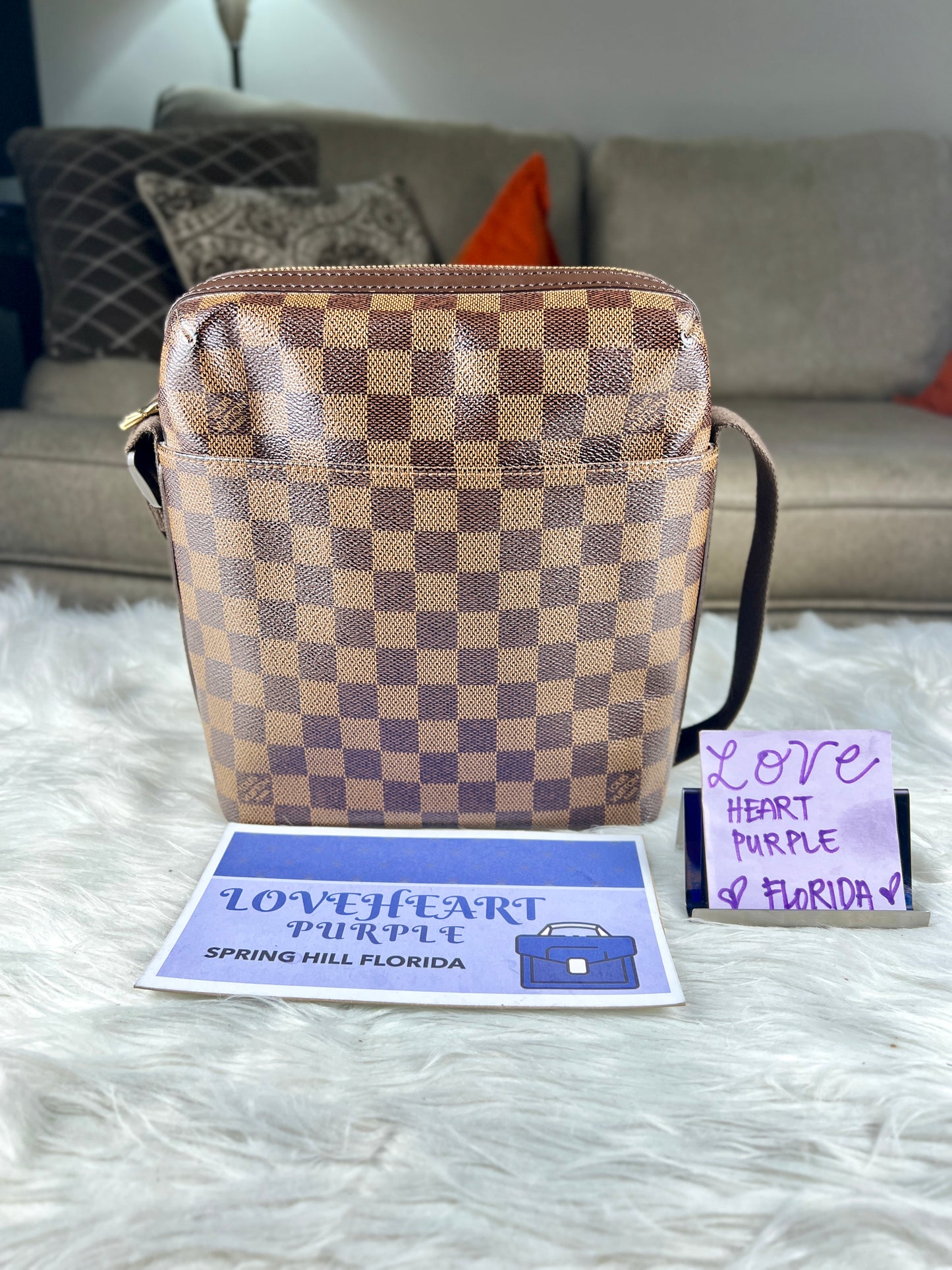 TROTTEUR DAMIER MESSENGER BAG