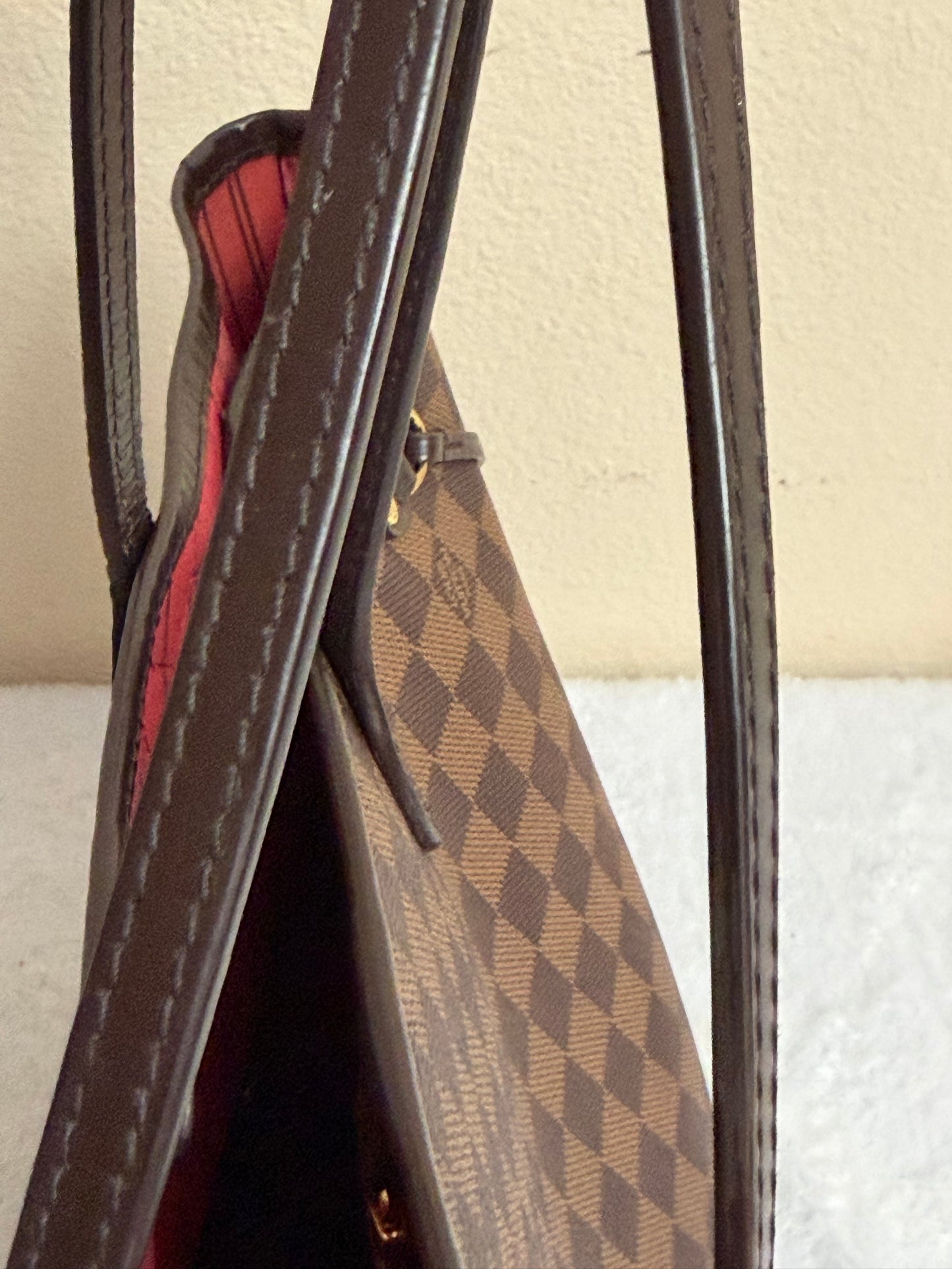 NEVERFULL MM W/ POUCH DAMIER EBENE