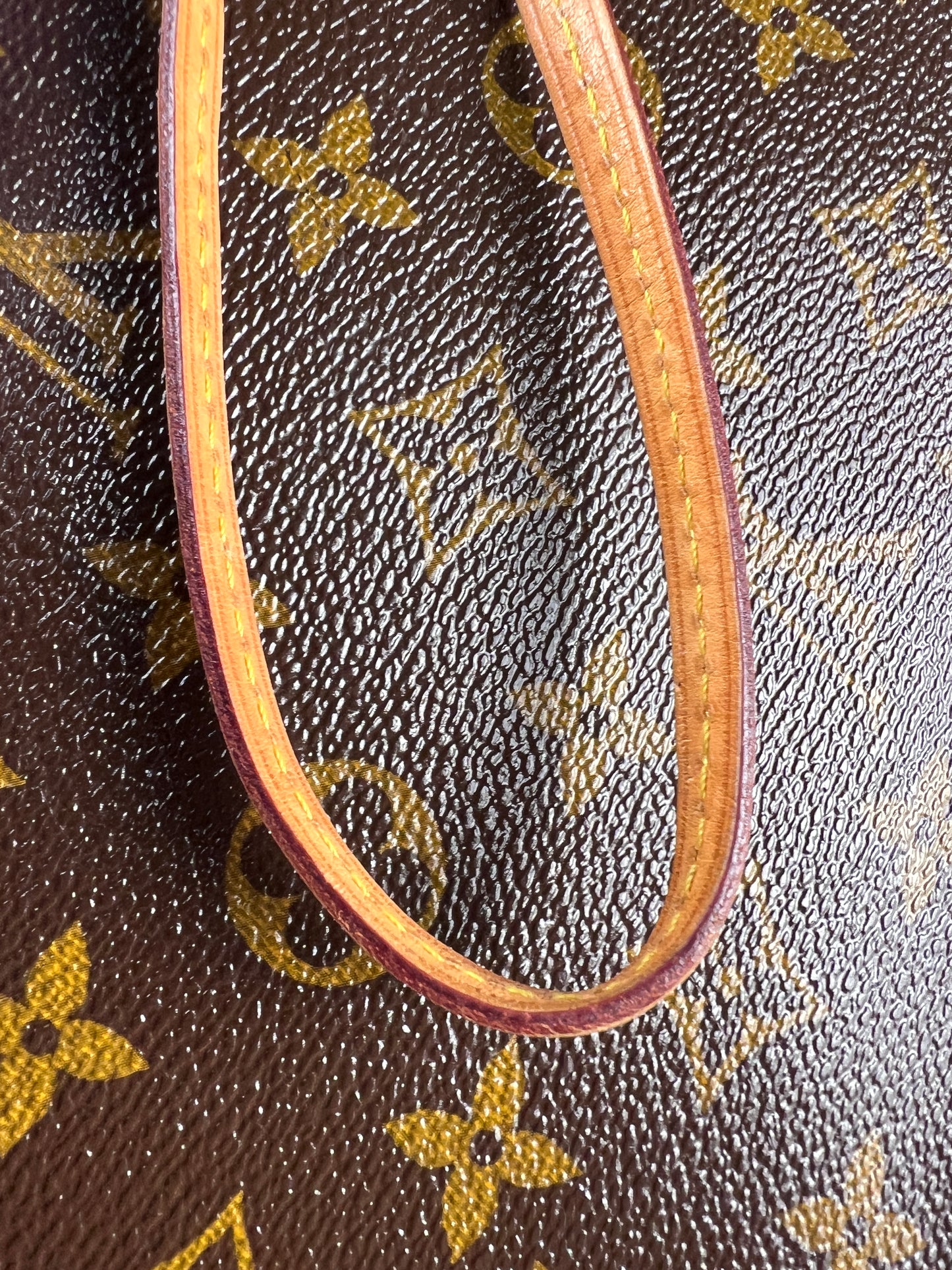 NEVERFULL POCHETTE MM MONO / MIMOSA YELLOW INTERIOR