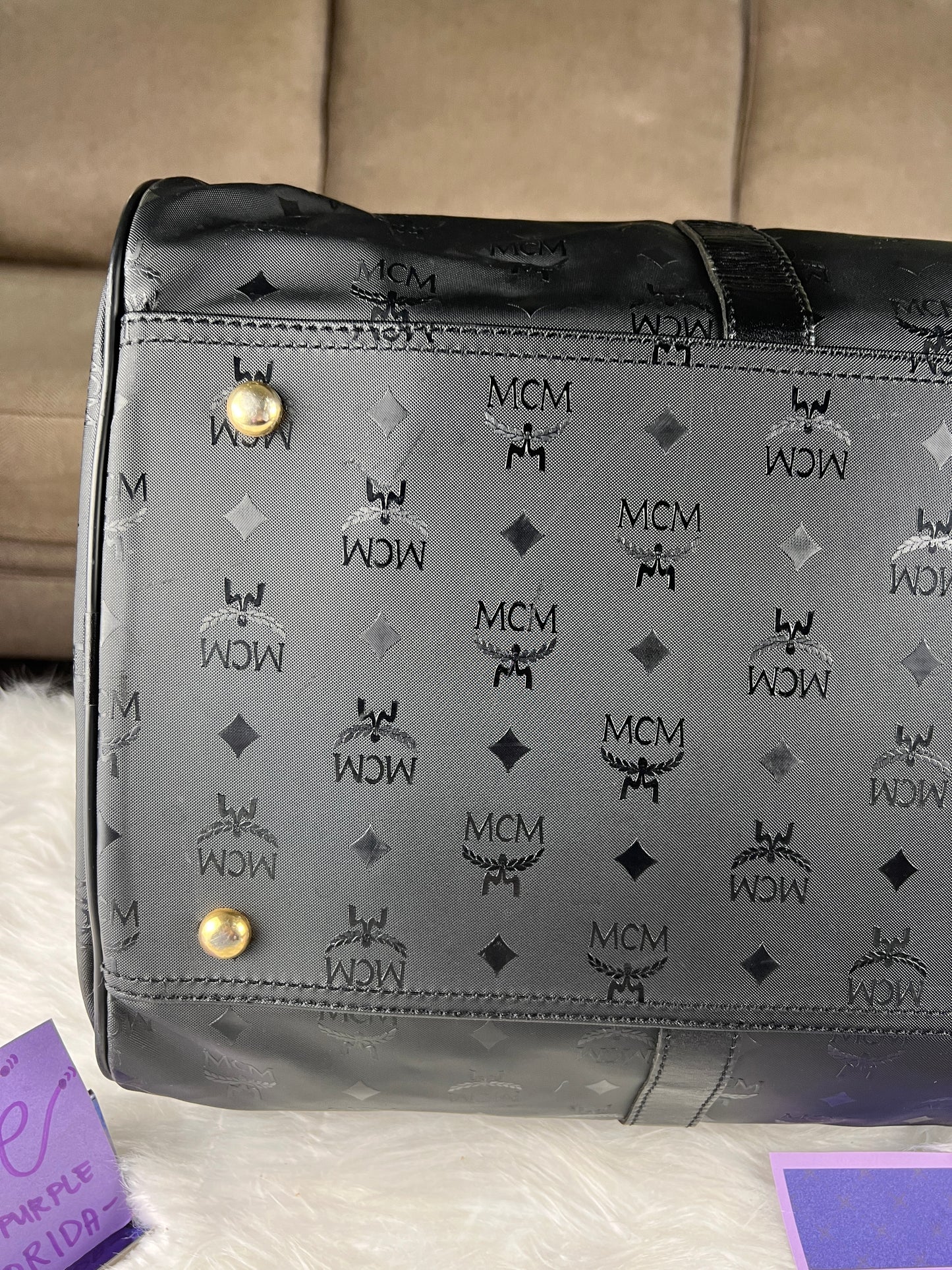 MCM TRAVEL BAG BLACK 60