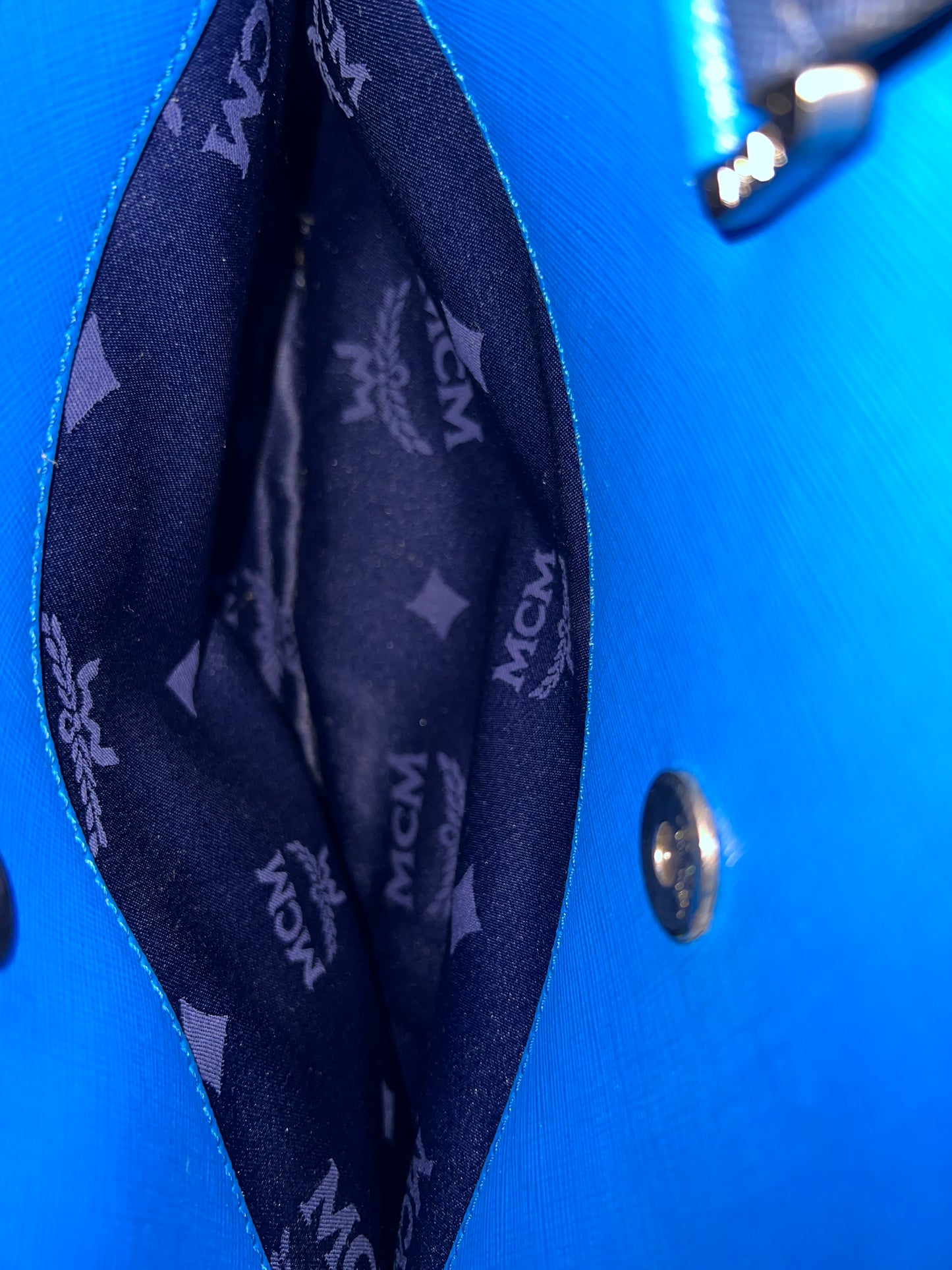 MCM SAFFIANO BLUE
