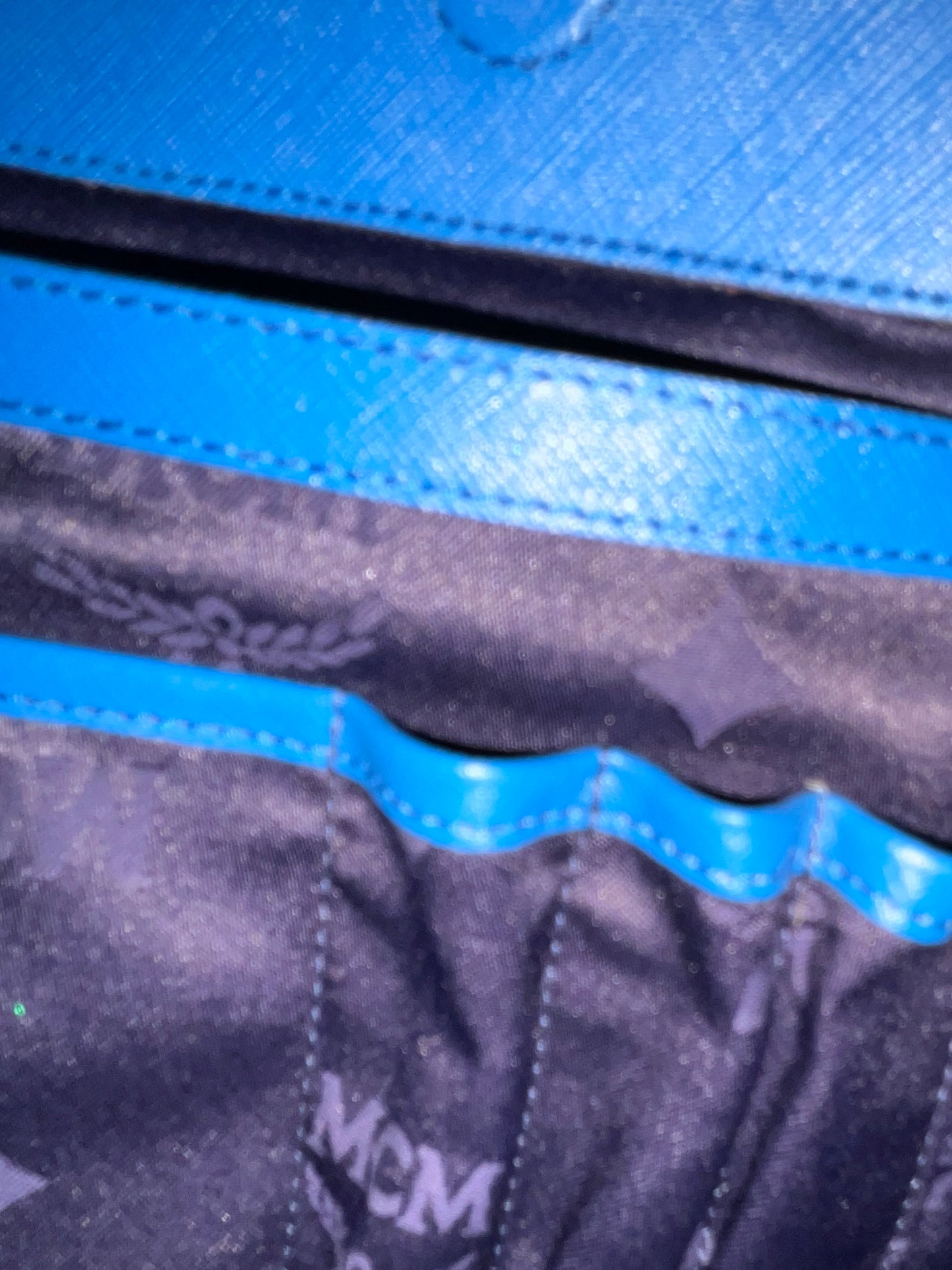 MCM SAFFIANO BLUE