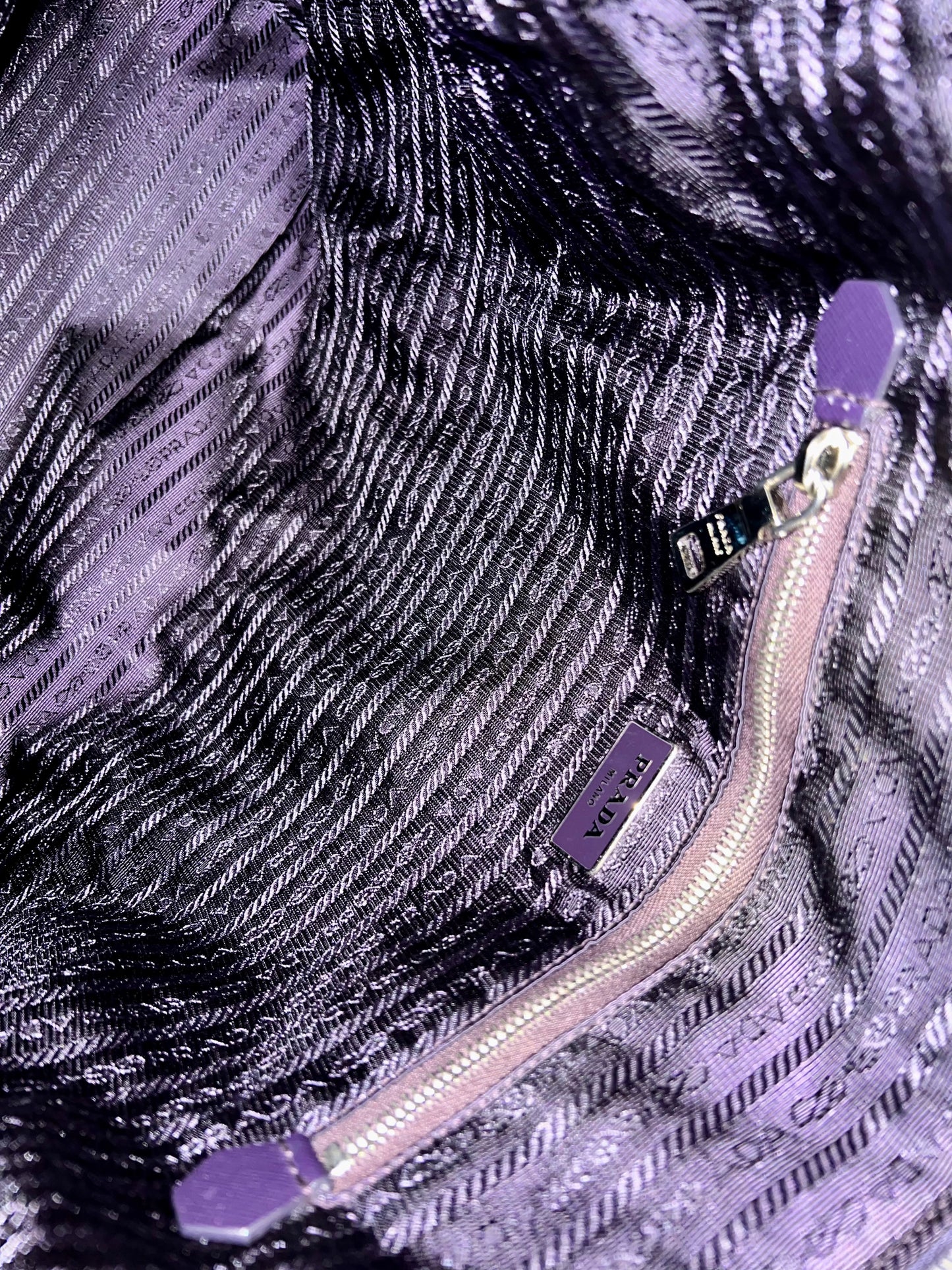 P_R_A_D_A TOTE PURPLE