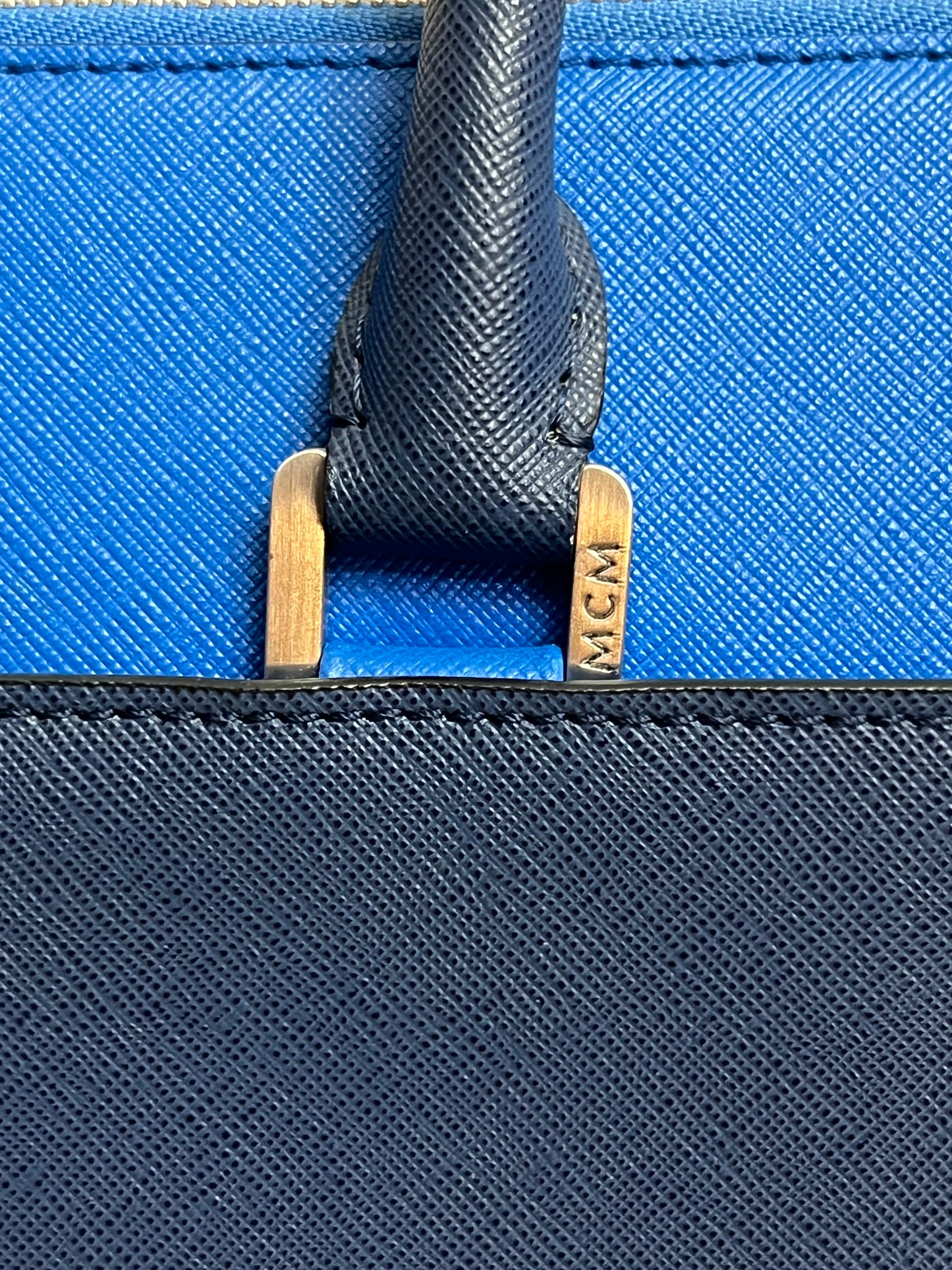 MCM SAFFIANO BLUE