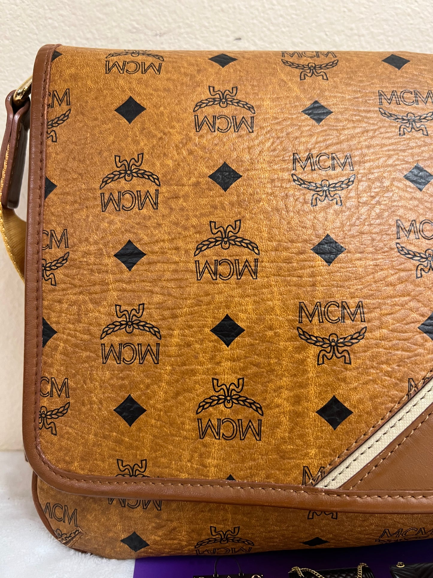 MCM COGNAC CROSSBODY