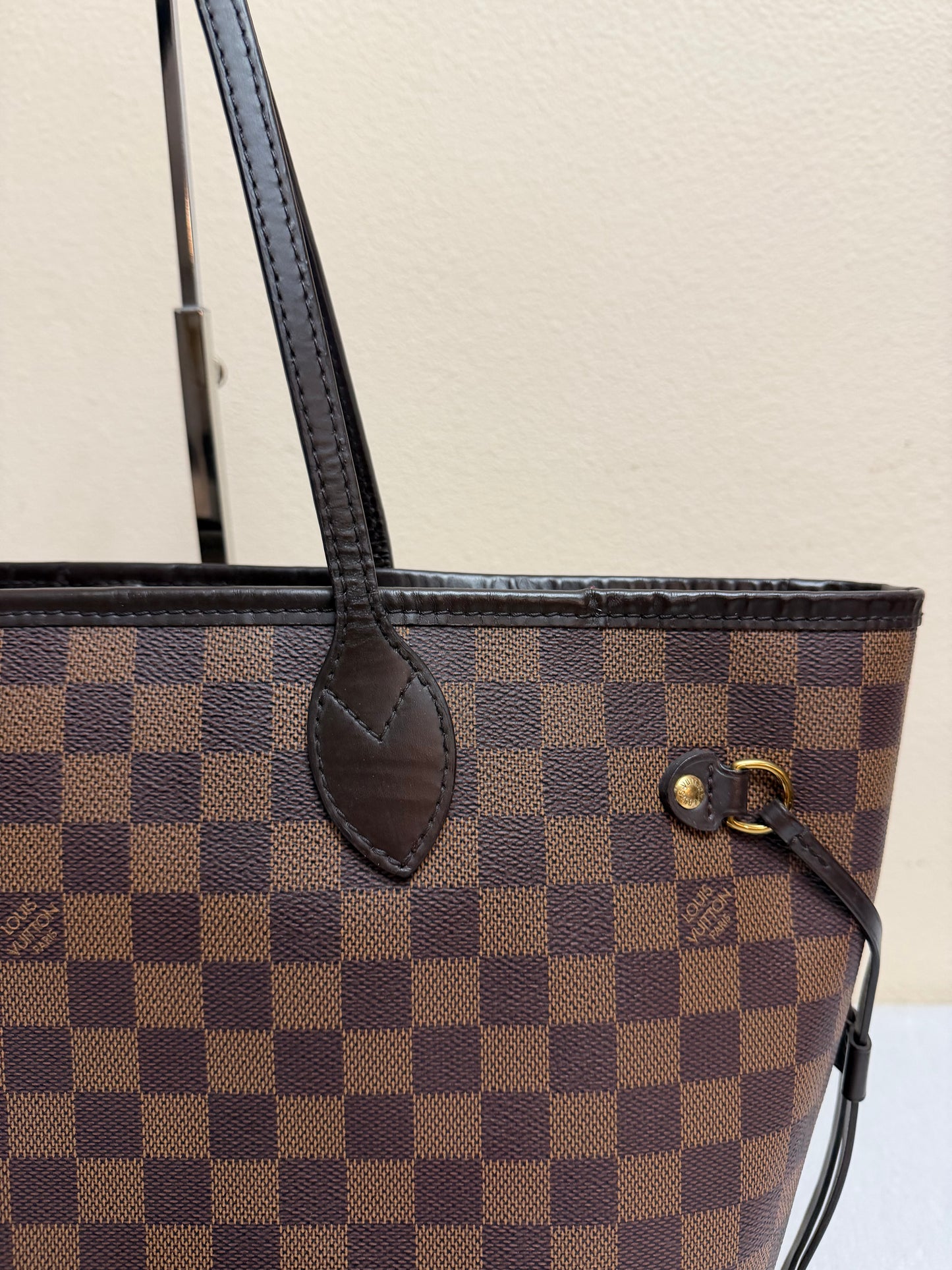 NEVERFULL MM W/ POUCH DAMIER EBENE