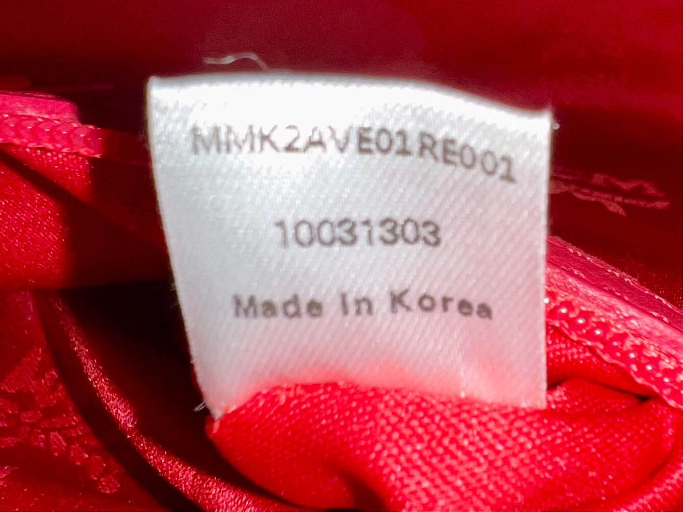 MCM RED BAGPACK LTD