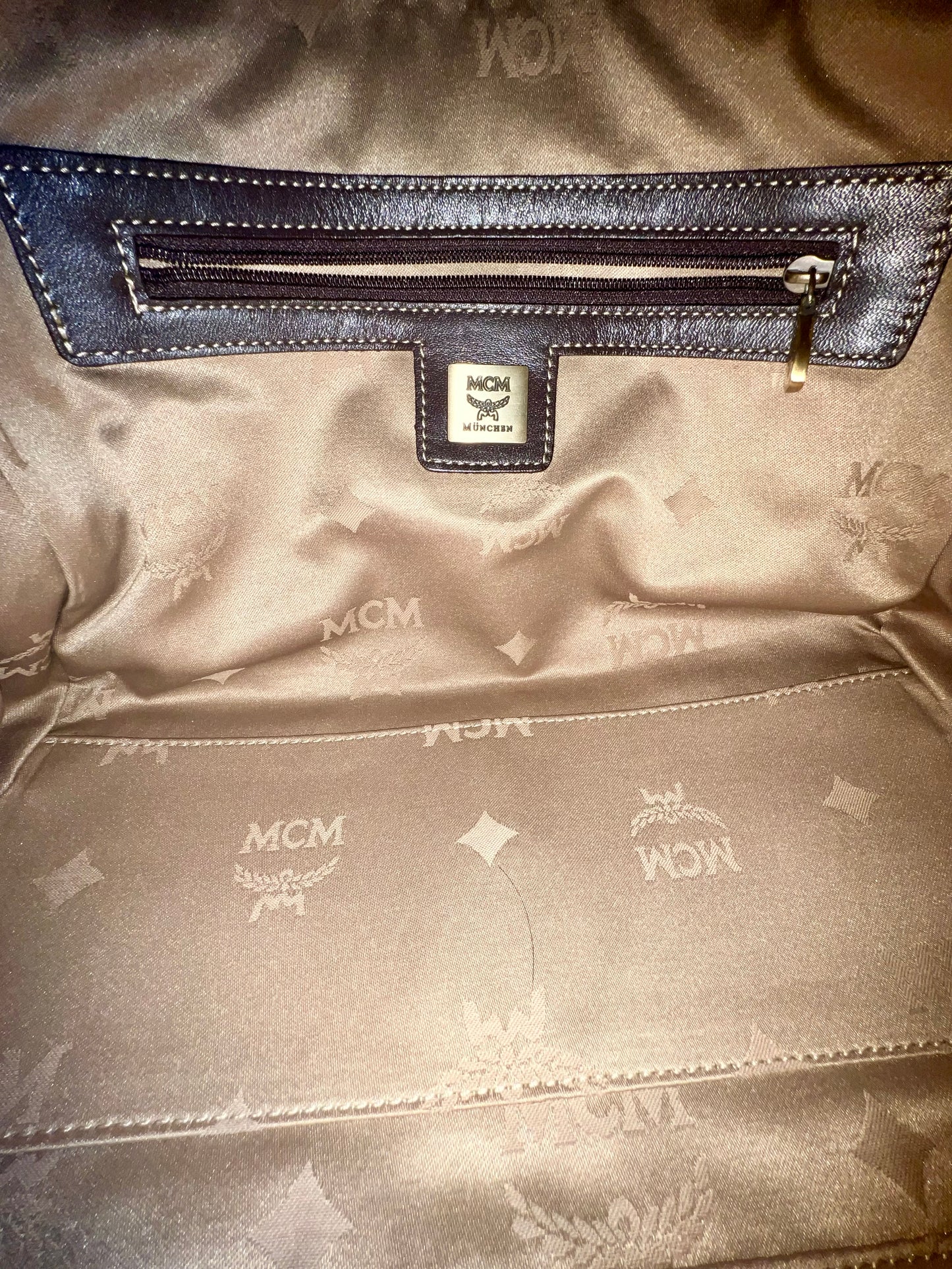 MCM CHOCO BROWN TOTE