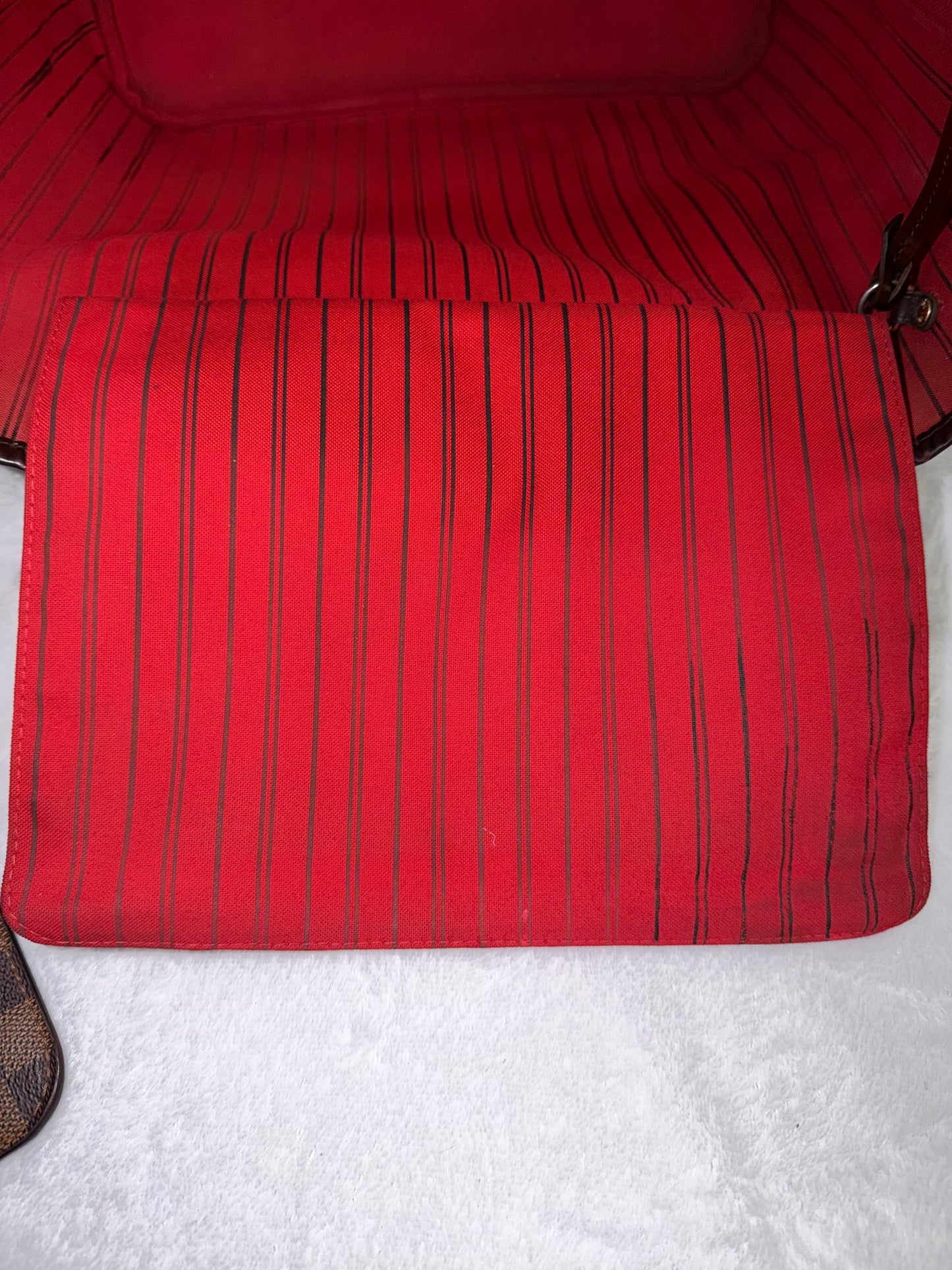 NEVERFULL MM W/ POUCH DAMIER EBENE