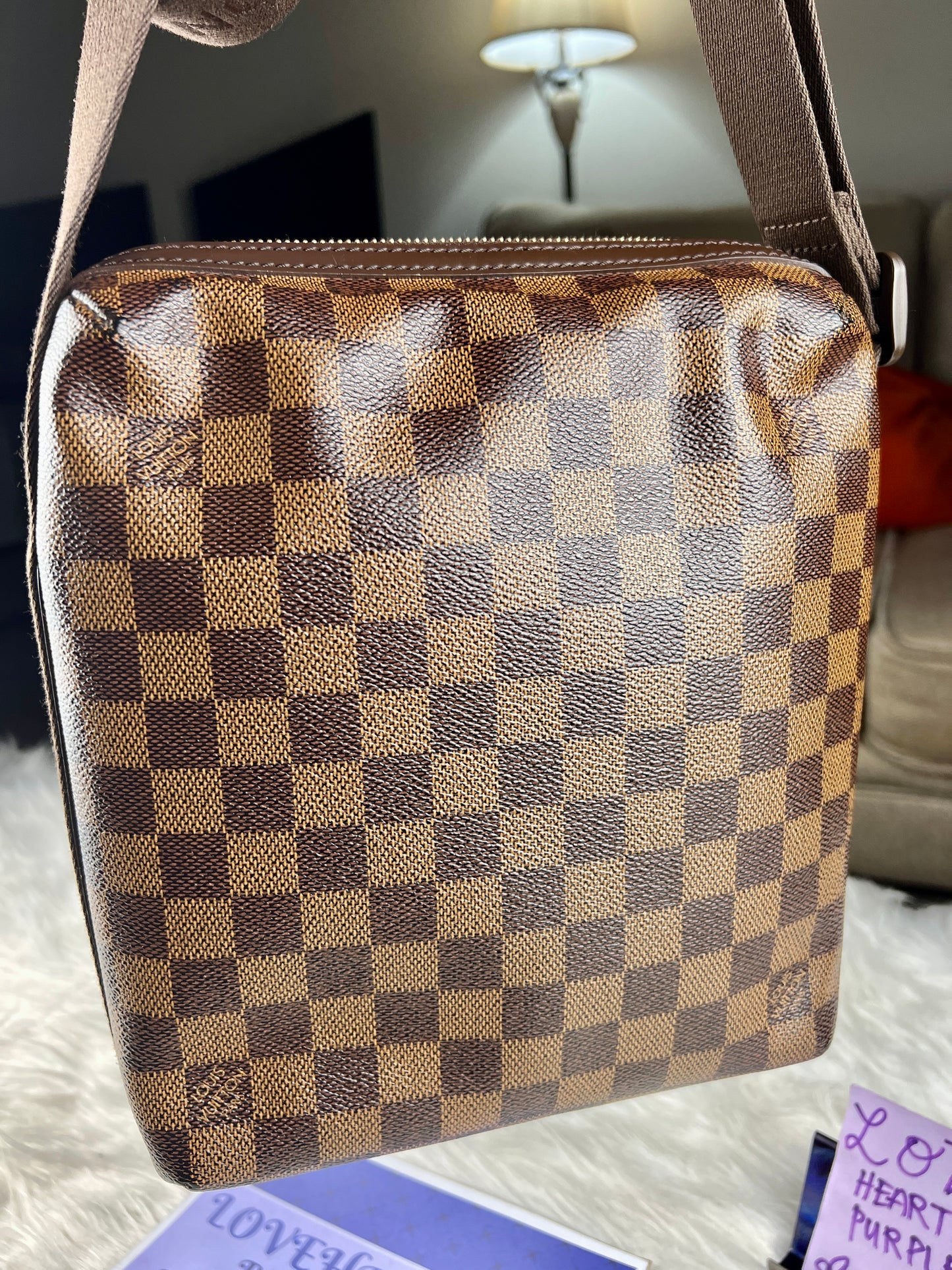 TROTTEUR DAMIER MESSENGER BAG